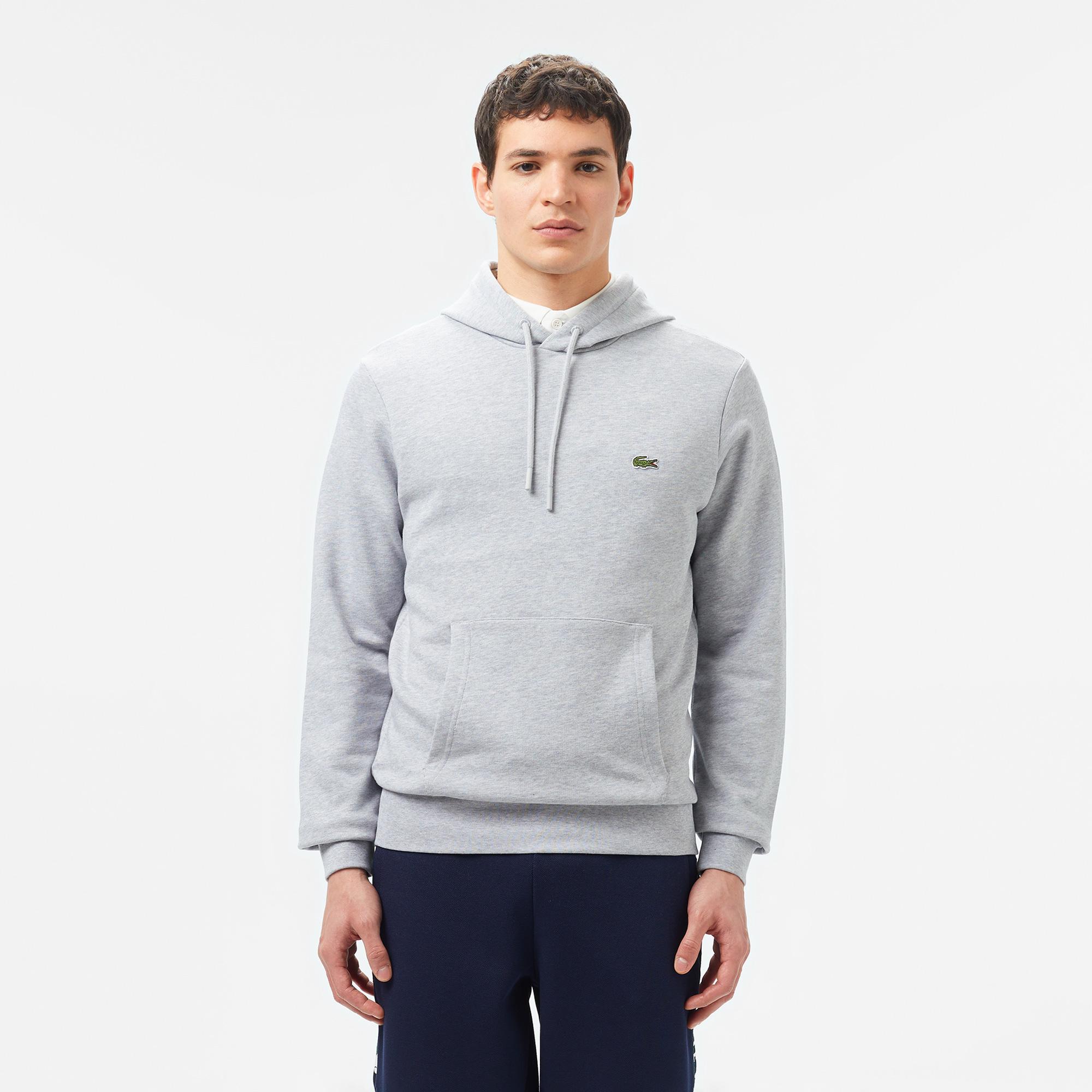 Lacoste Classic Fit Erkek Gri Sweatshirt