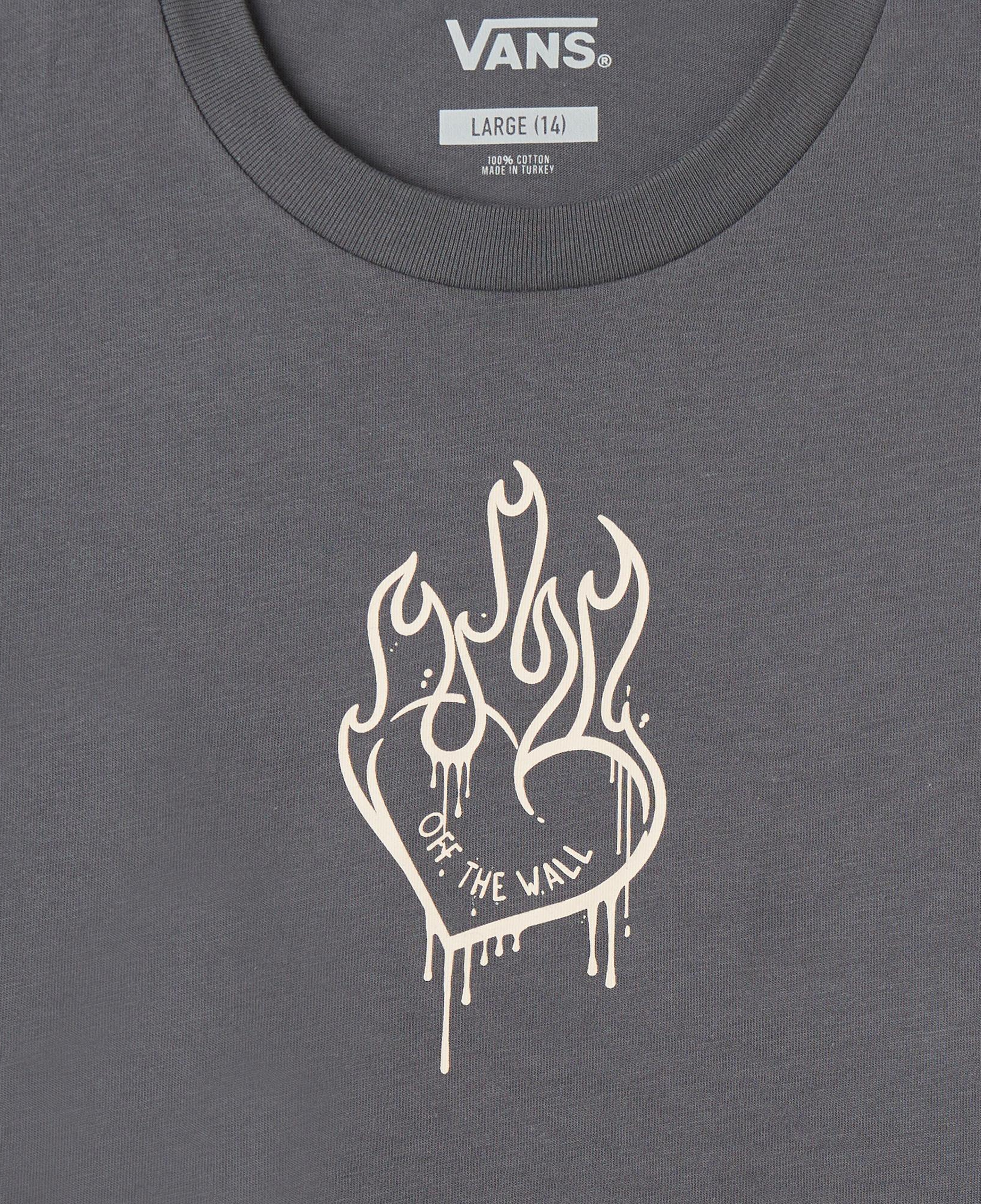 Vans Fire in Your Heart Ss Çocuk Gri T-Shirt