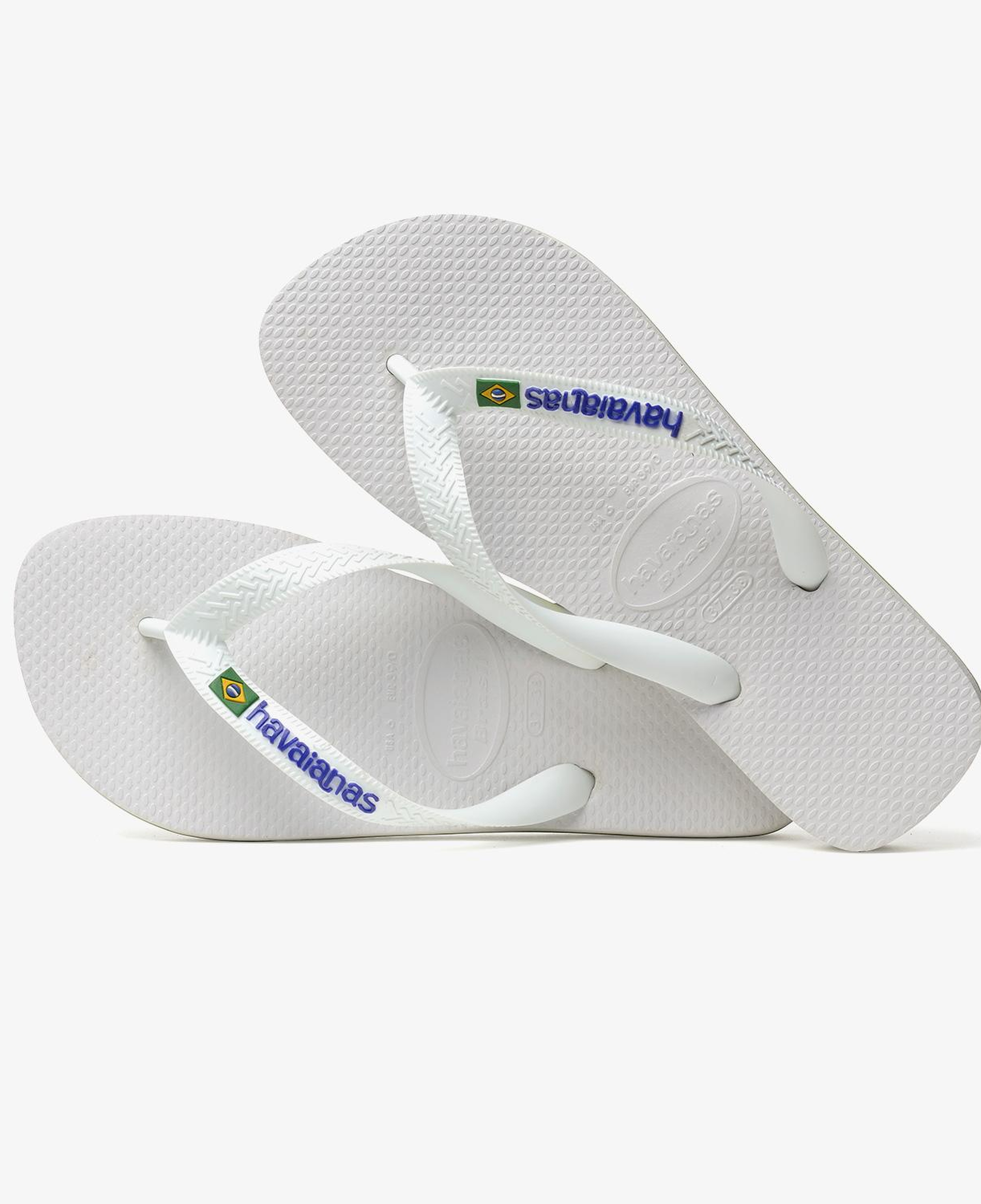Havaianas Brasil Logo Unisex Beyaz Terlik