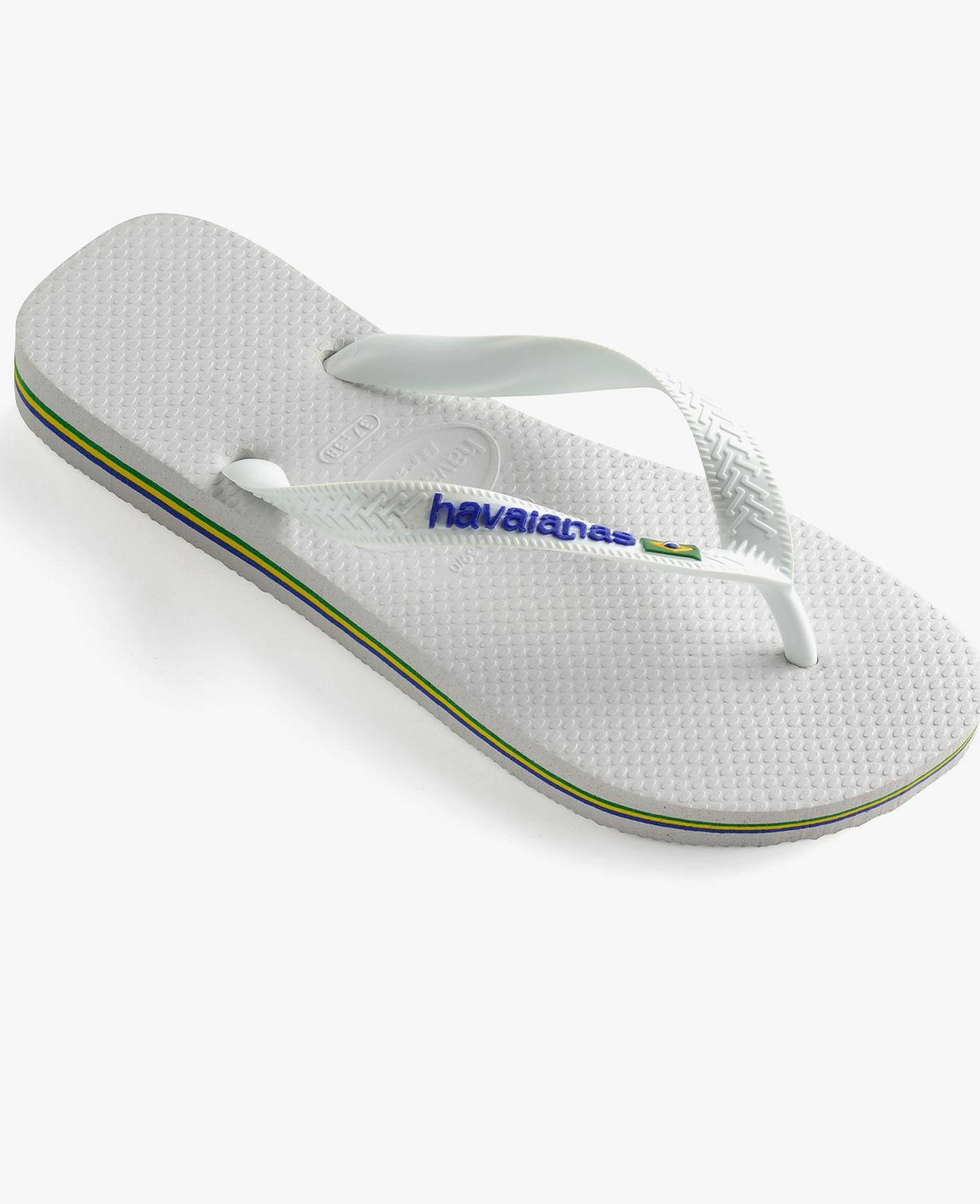Havaianas Brasil Logo Unisex Beyaz Terlik