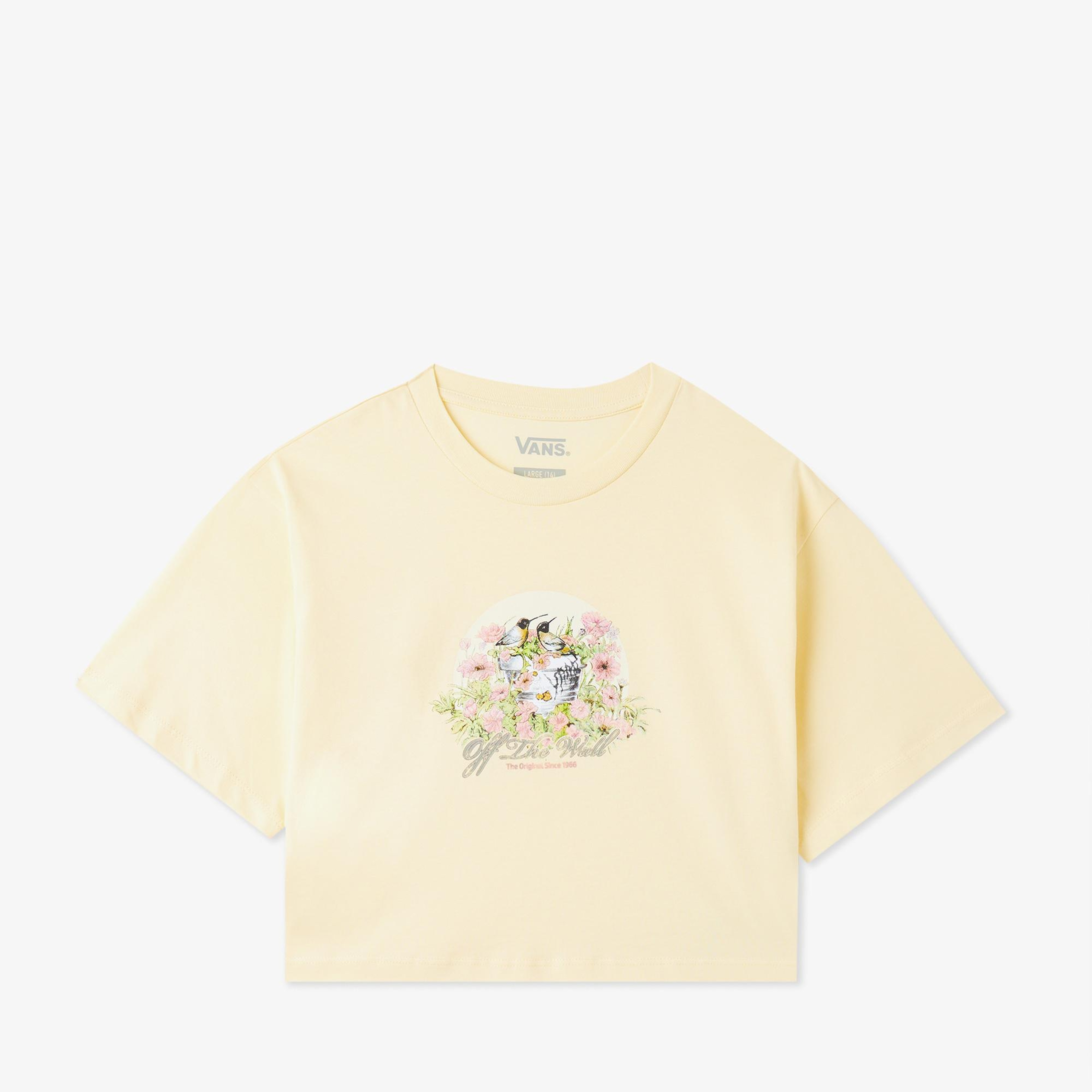 Vans Birdsong Relaxed Crop Ss Çocuk Sarı T-Shirt