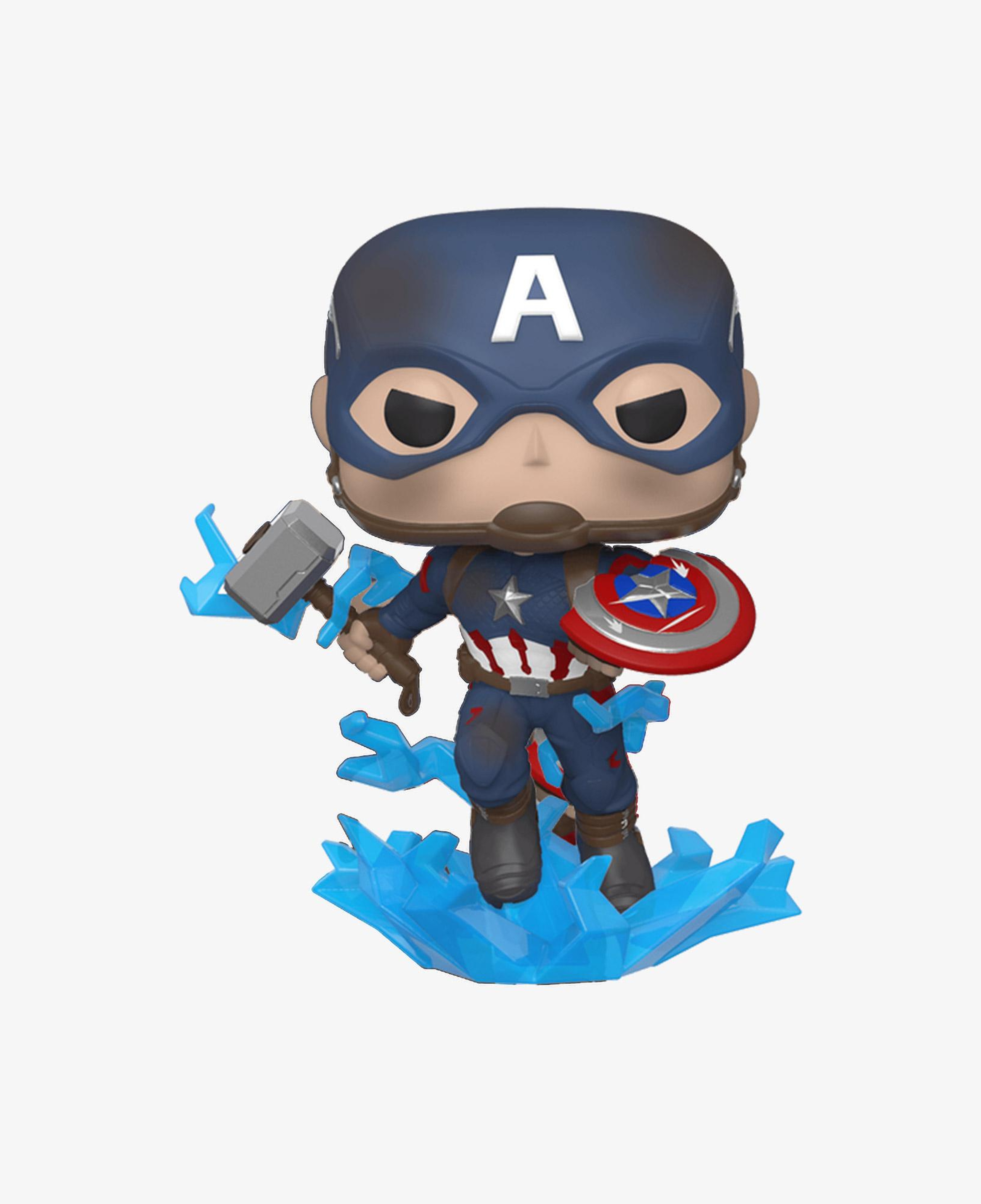 Funko Pop Marvel: Endgame Captain America W/ Brokenshield&Mjolnir Renkli Figür