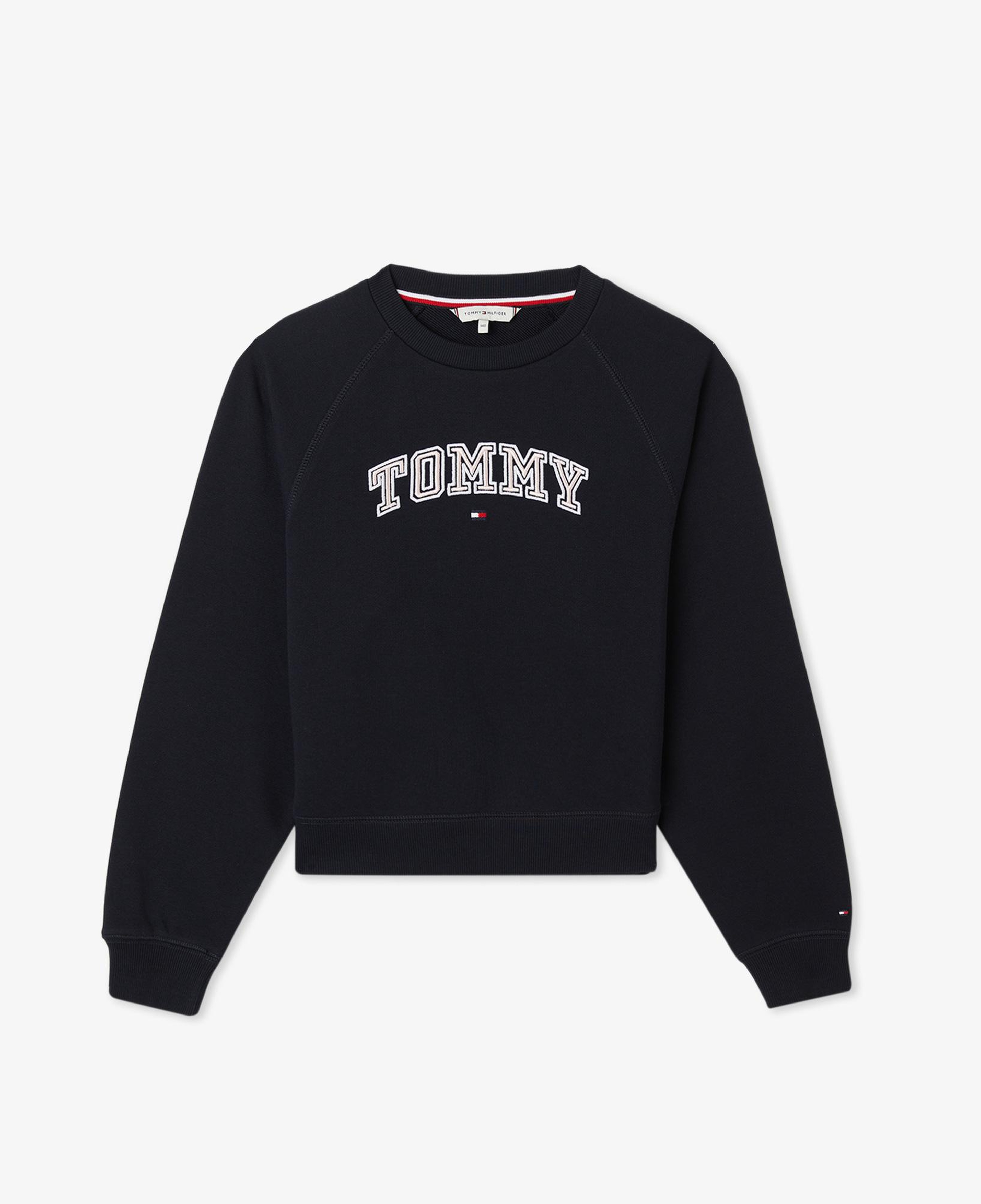 Tommy Hilfiger Varsity Embroidered Çocuk Lacivert Sweatshirt