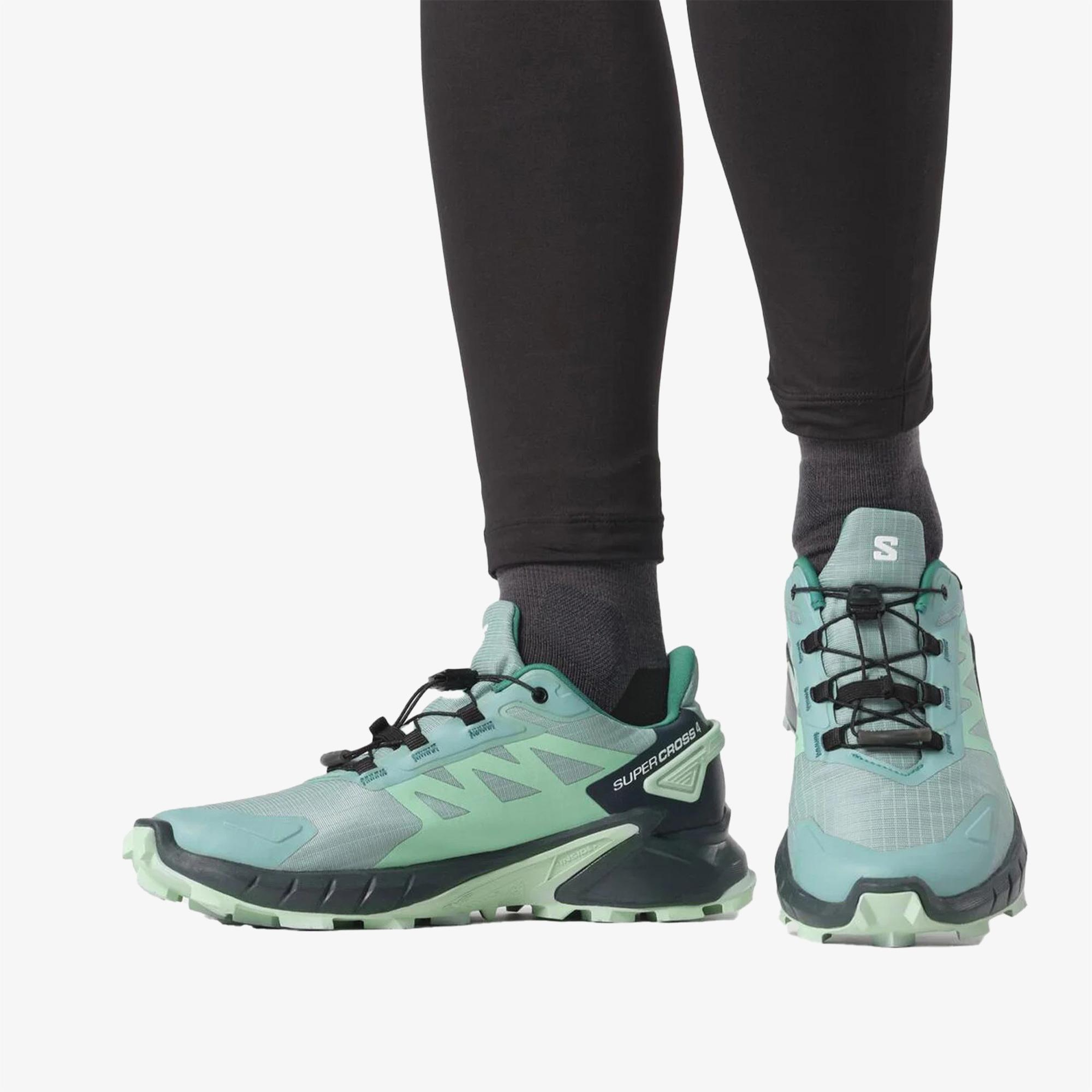 Salomon Supercross 4 Gore-Tex Kadın Mavi Outdoor Ayakkabı