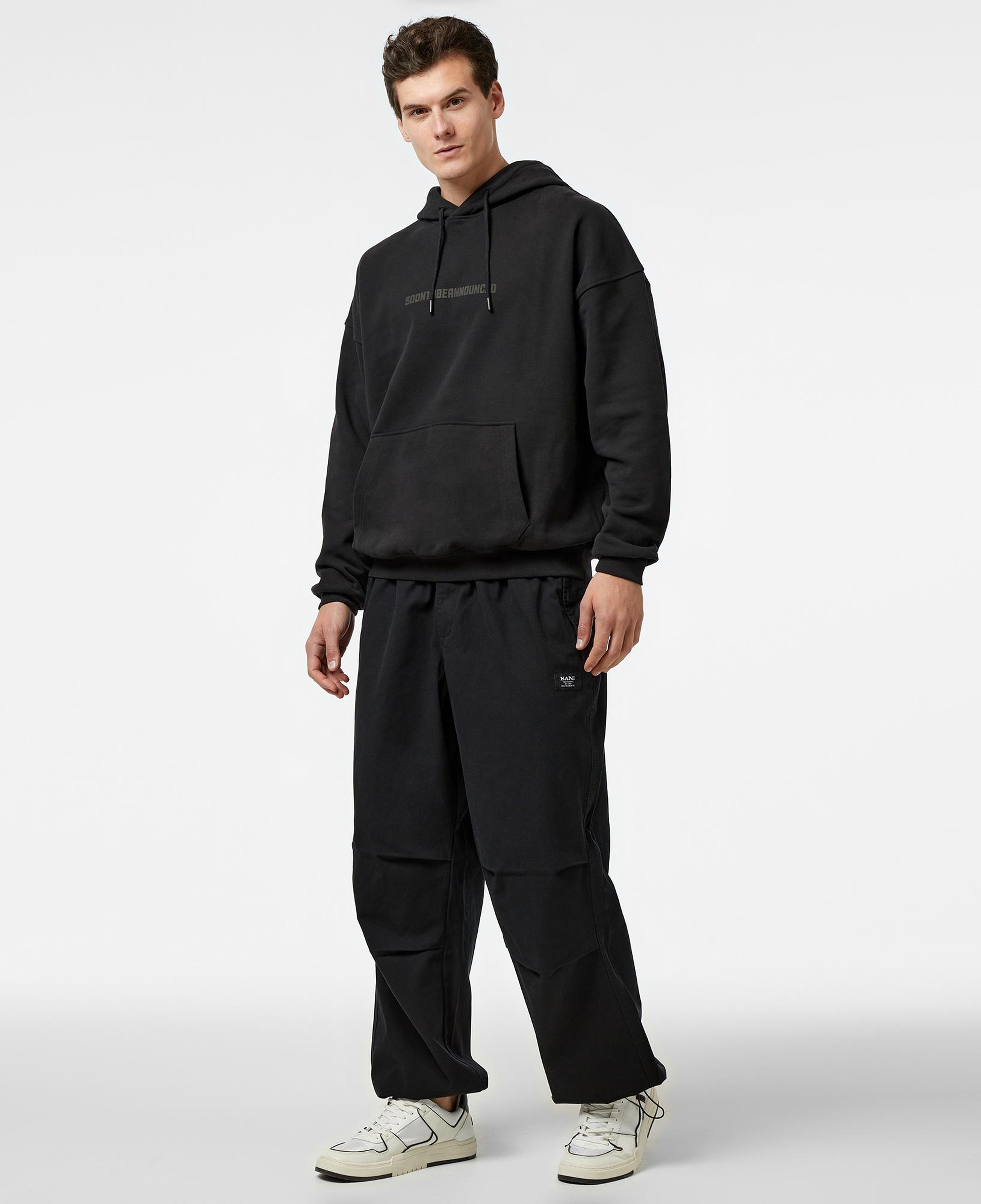 Karl Kani Woven Retro Washed Parachute Erkek Siyah Pantolon