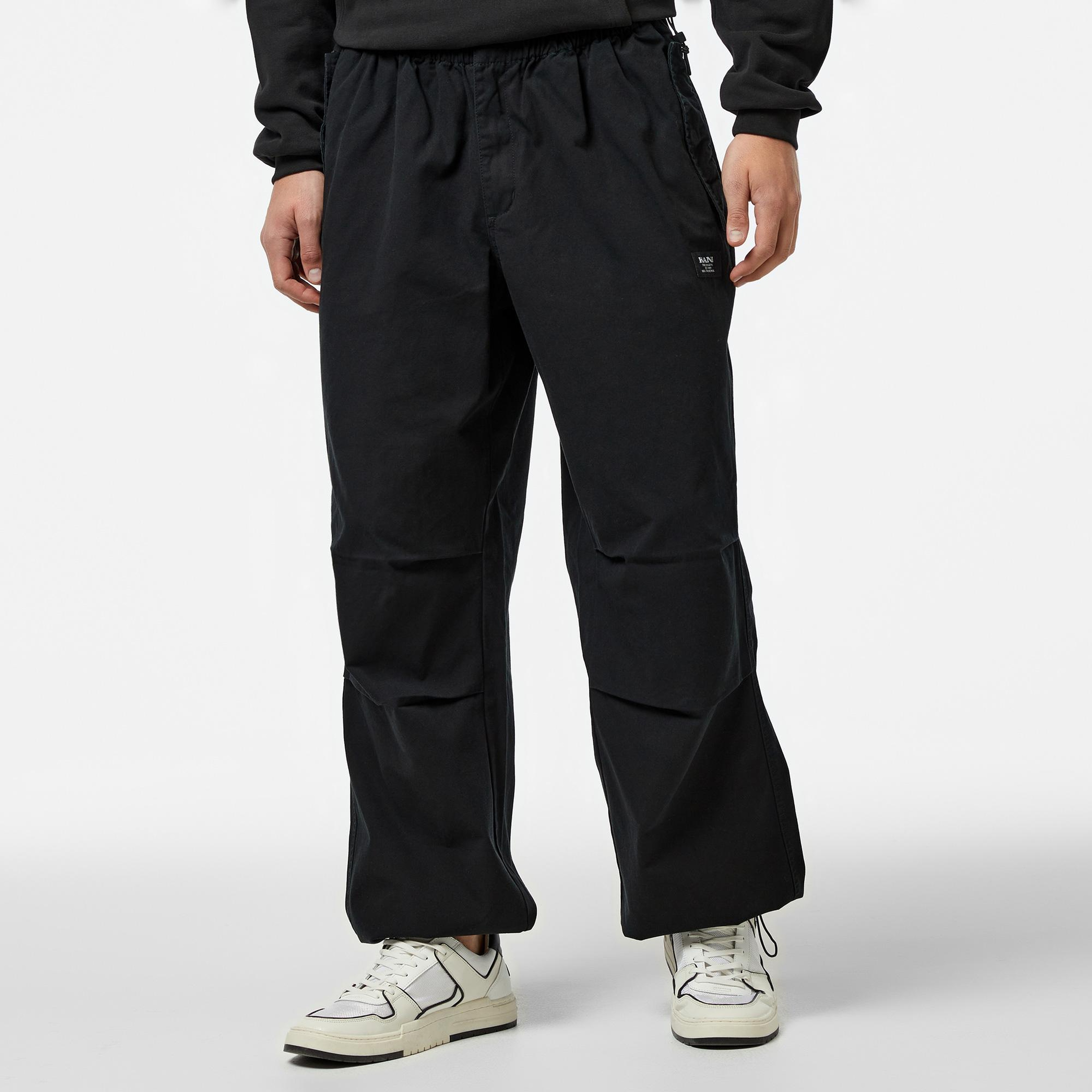 Karl Kani Woven Retro Washed Parachute Erkek Siyah Pantolon