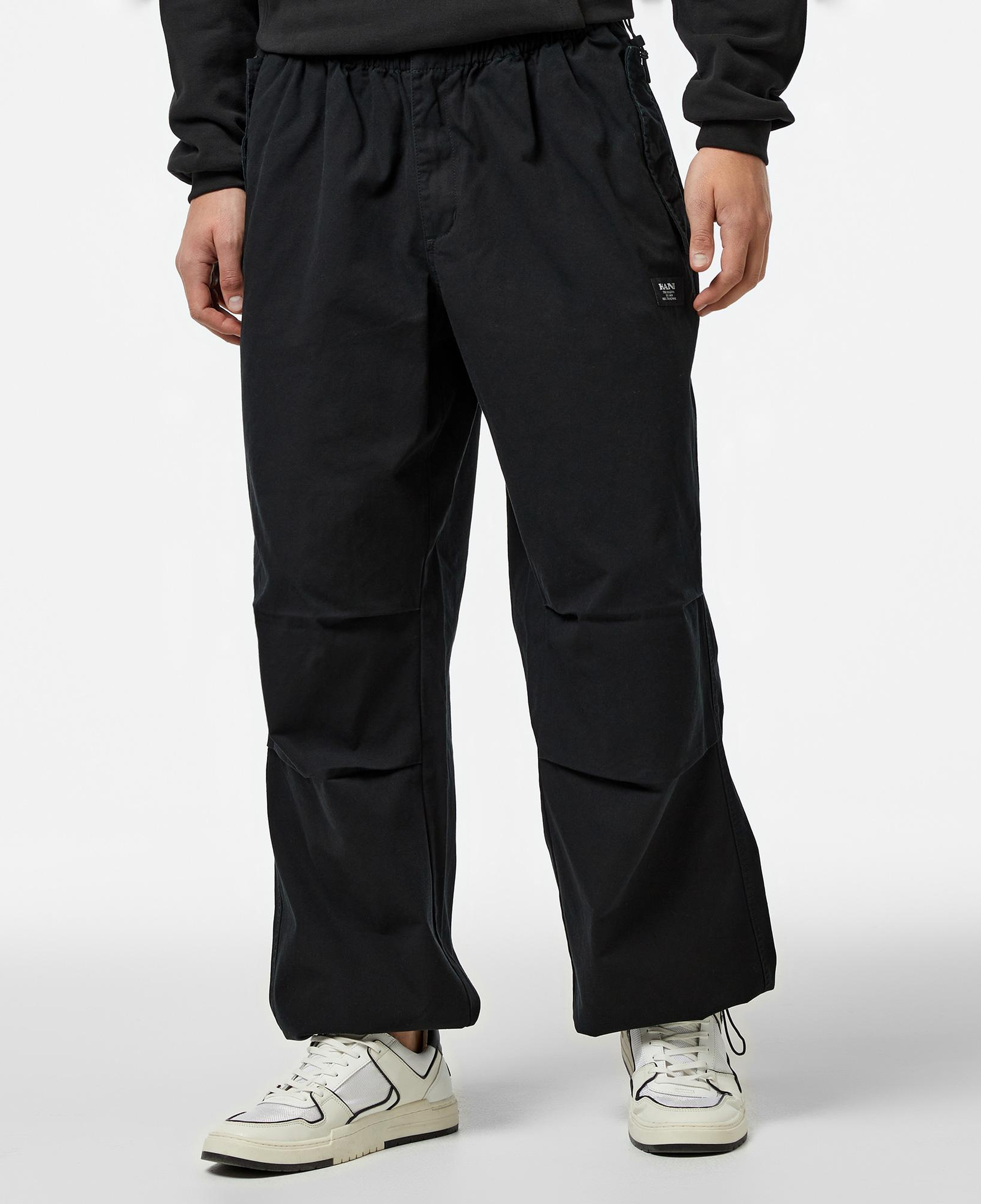 Karl Kani Woven Retro Washed Parachute Erkek Siyah Pantolon
