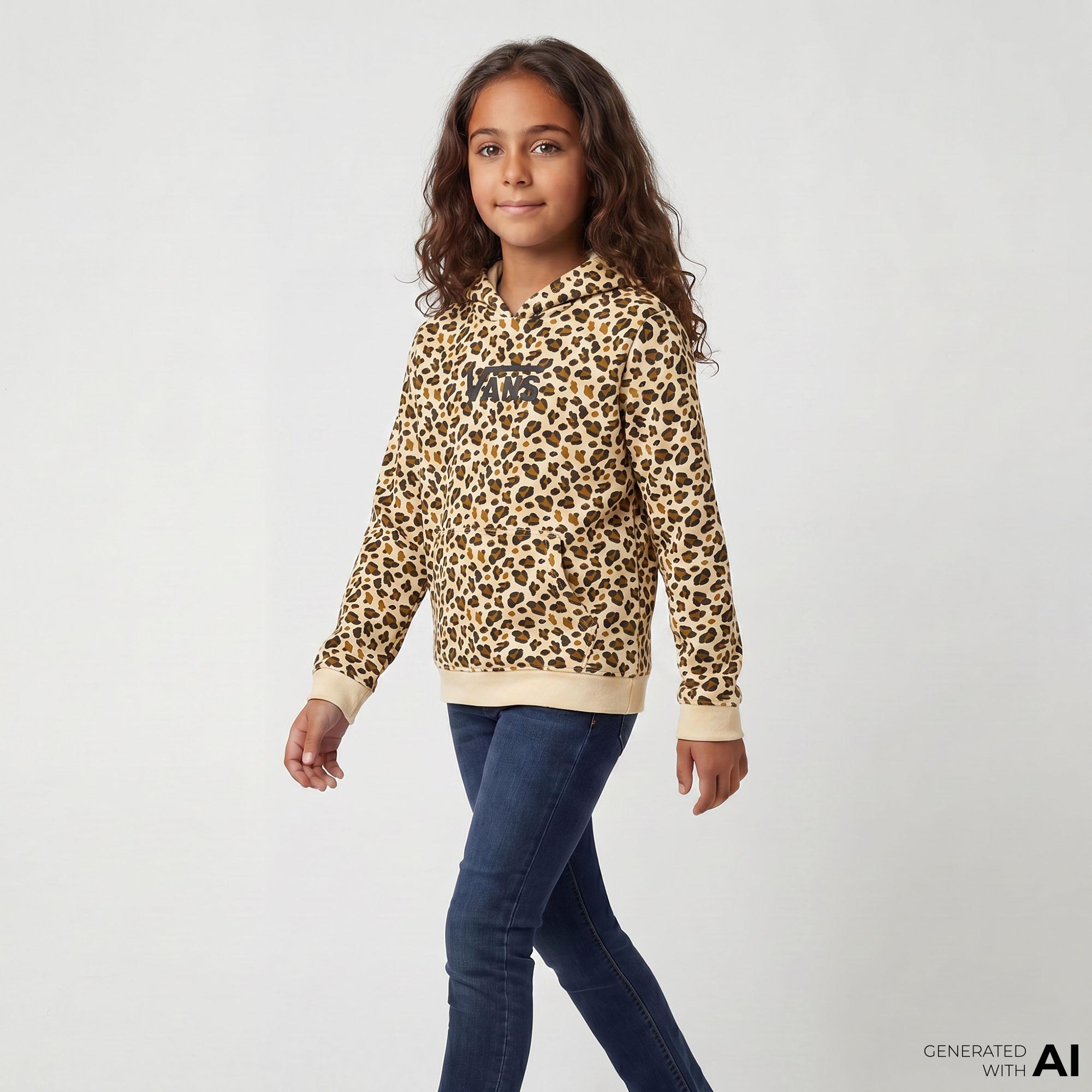Vans Gr Felıdae Flyıng Aop Po Çocuk Kahverengi Sweatshirt