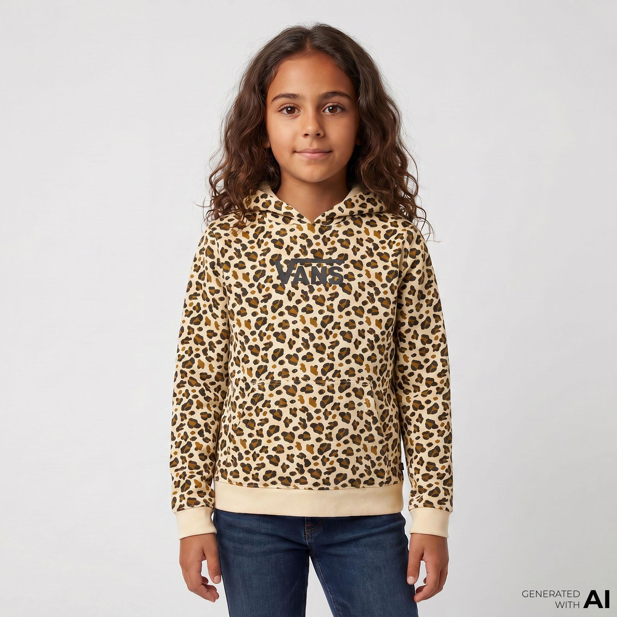 Vans Gr Felıdae Flyıng Aop Po Çocuk Kahverengi Sweatshirt