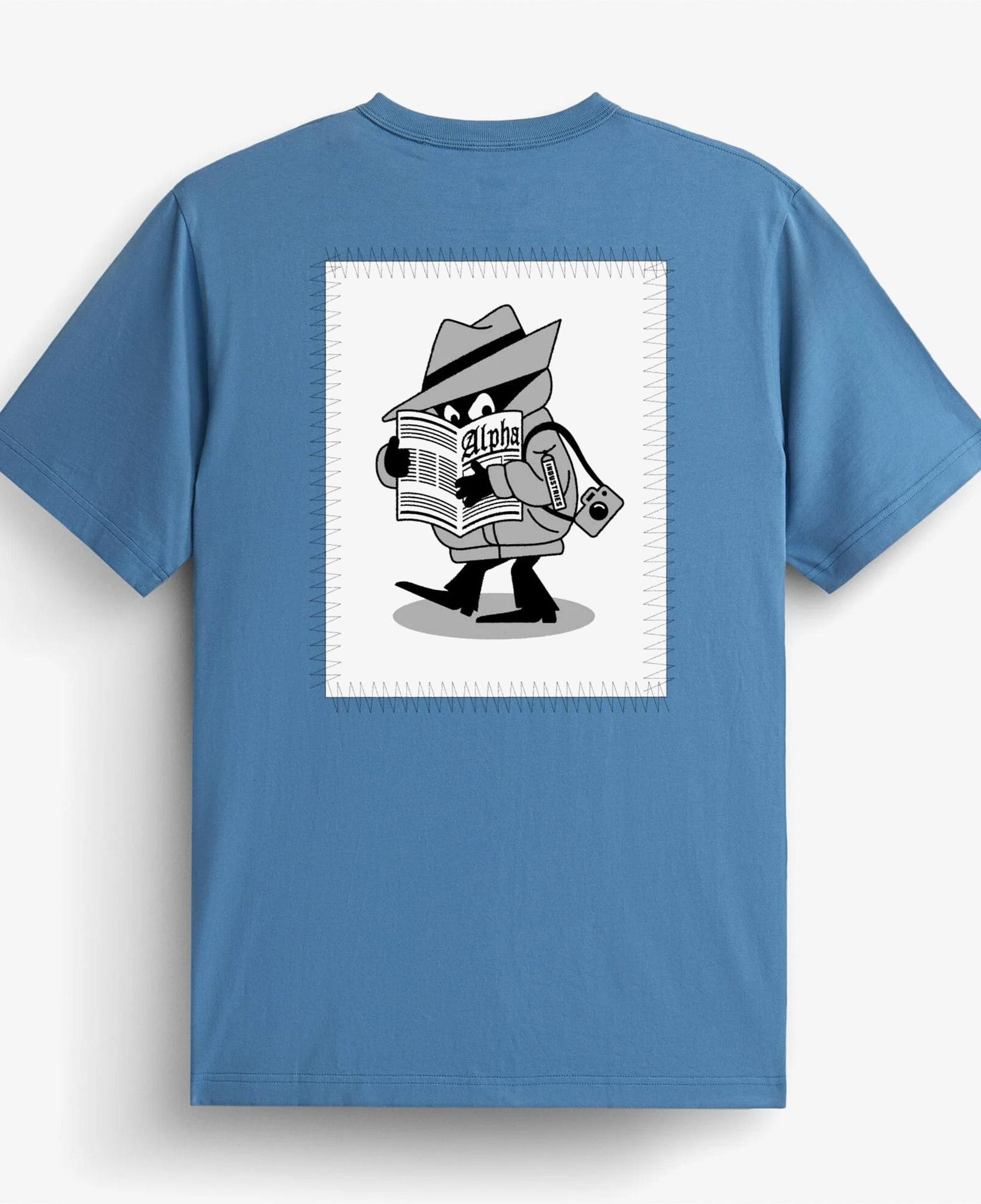 Alpha Industries New Patch Erkek Mavi T-Shirt