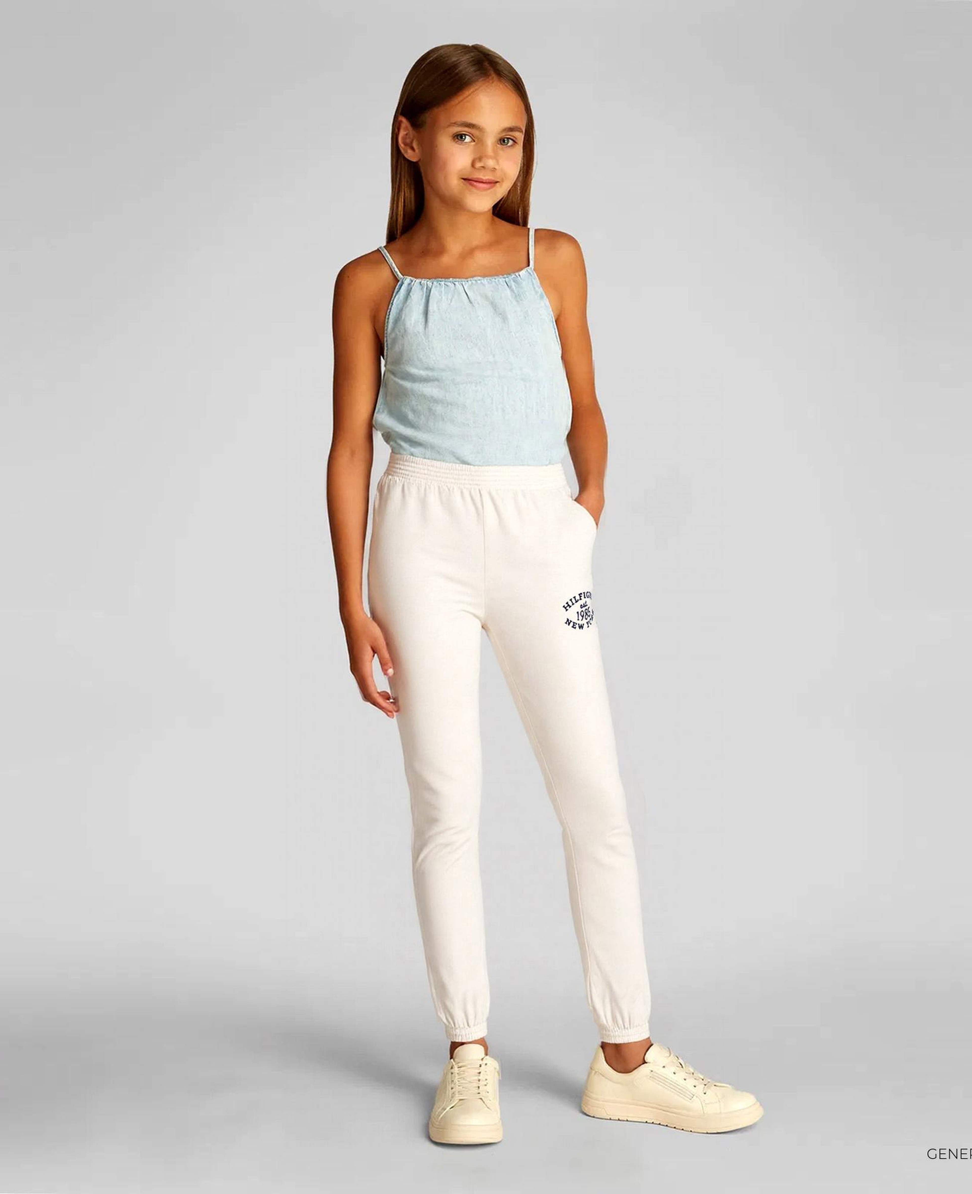 Tommy Hilfiger Monotype Reg Çocuk Beyaz Eşofman Alti