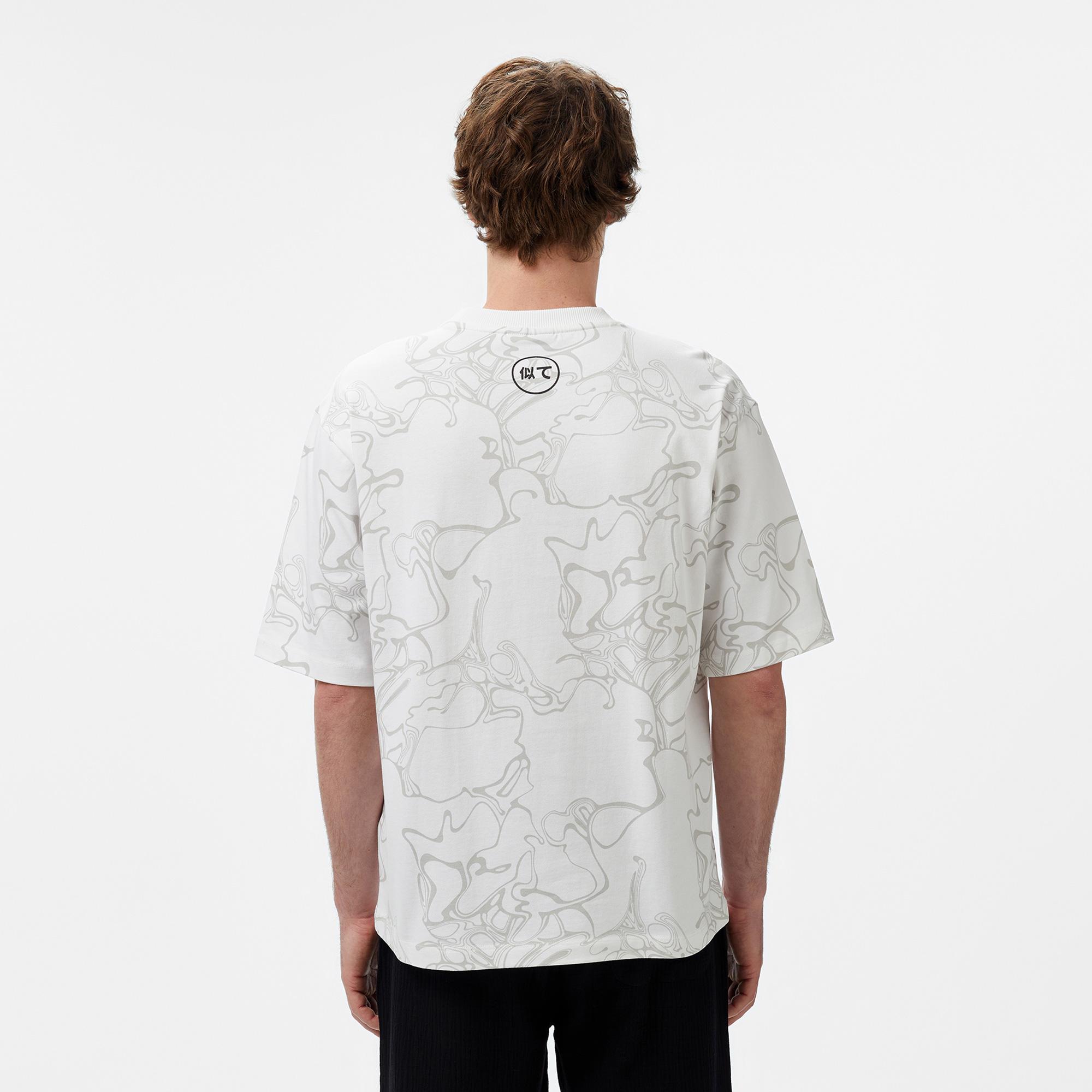 UNITED4 Kura Erkek Beyaz T-Shirt