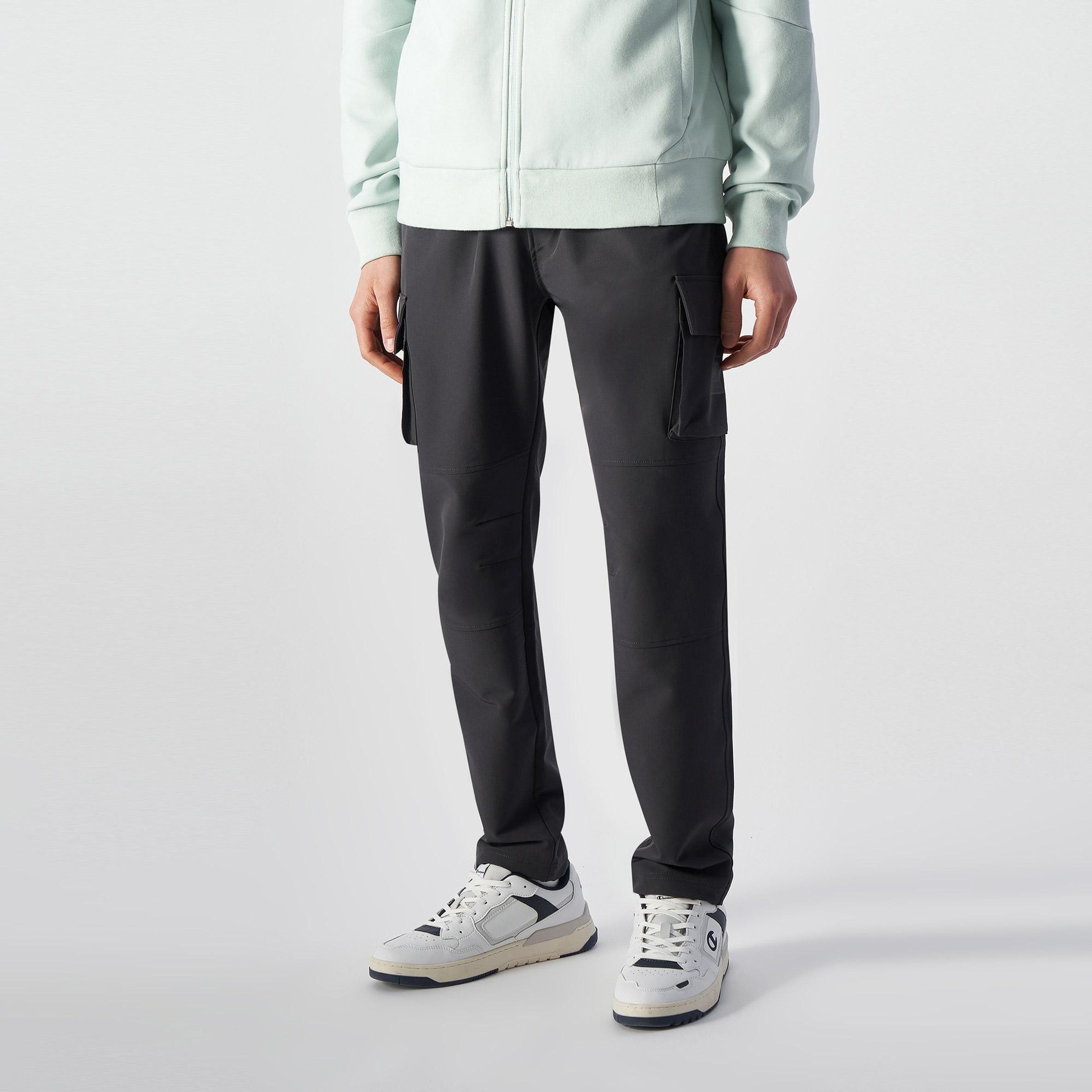 Champion Elastic Cuff Cargo Erkek Gri Pantolon