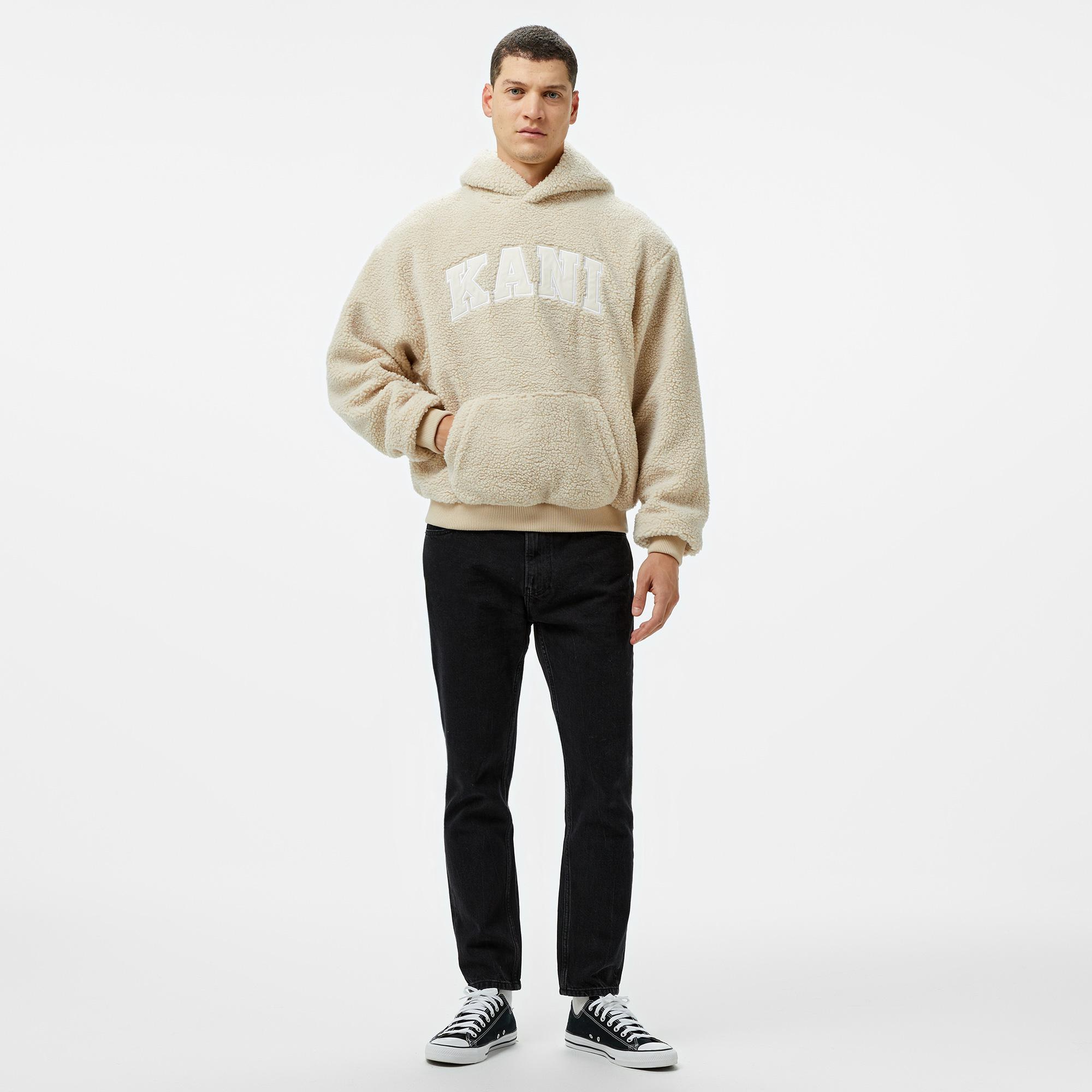 Karl Kani Street Academy Teddy Krem Erkek Hoodie