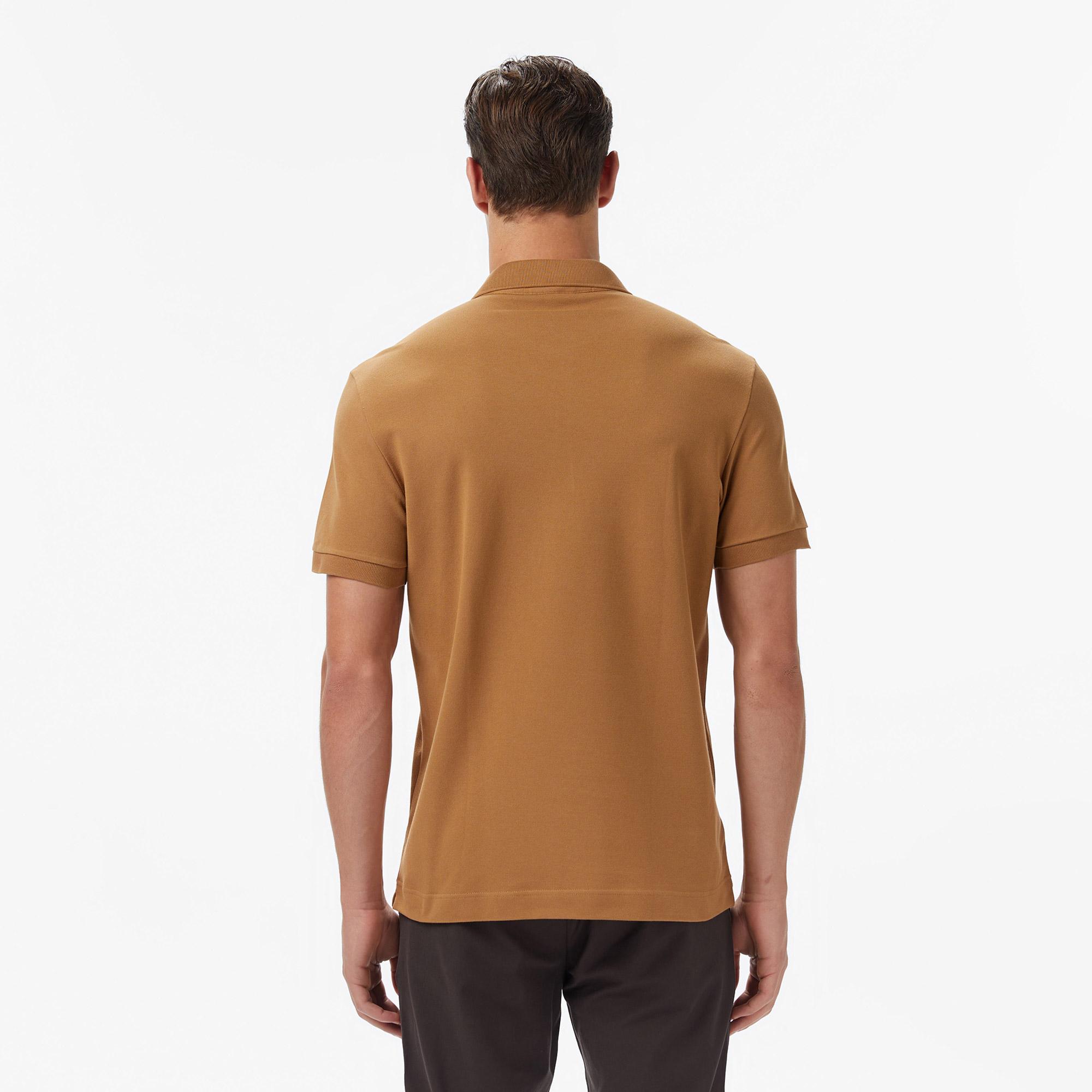 Erkek Regular Fit Açık Kahverengi Paris Polo