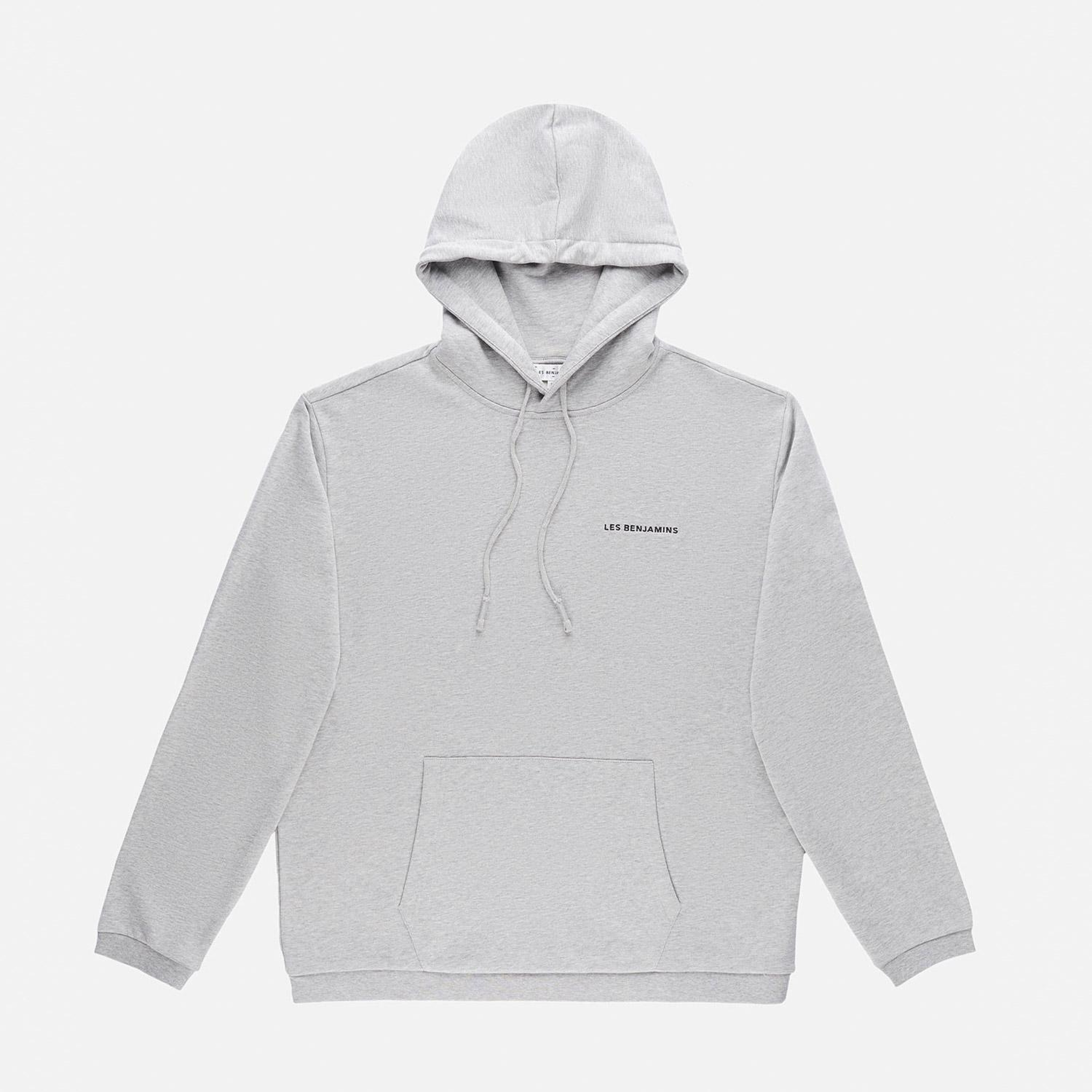 Les Benjamins Core Erkek Gri Hoodie