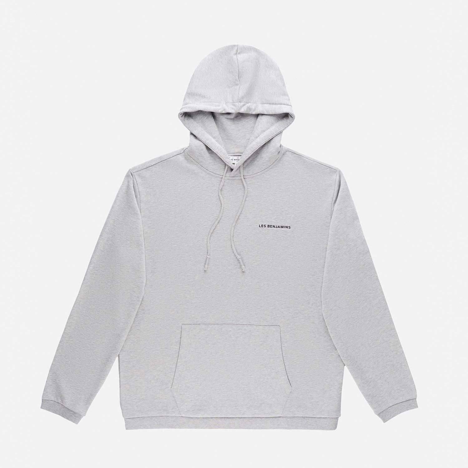 Les Benjamins Core Erkek Gri Hoodie