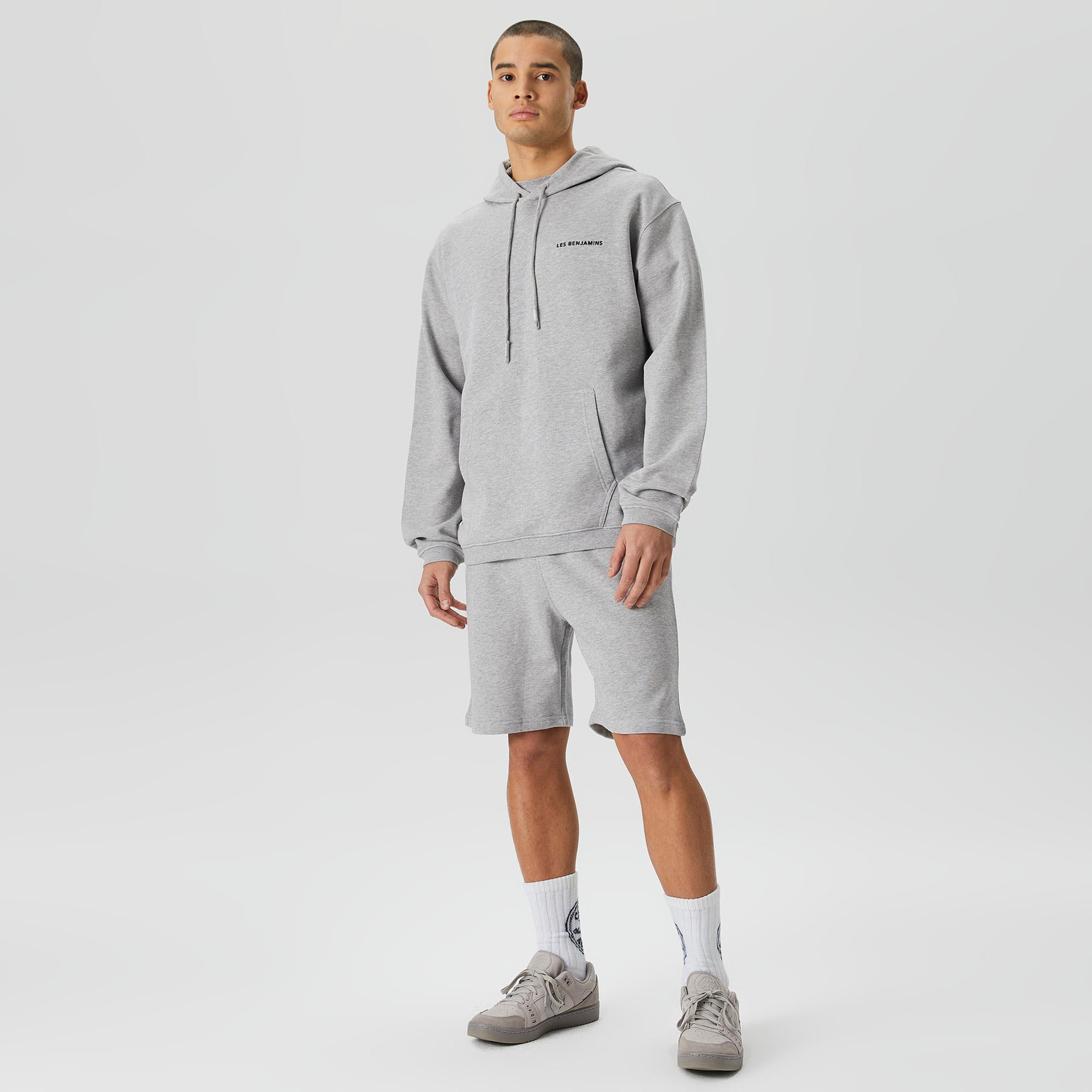 Les Benjamins Core Erkek Gri Hoodie