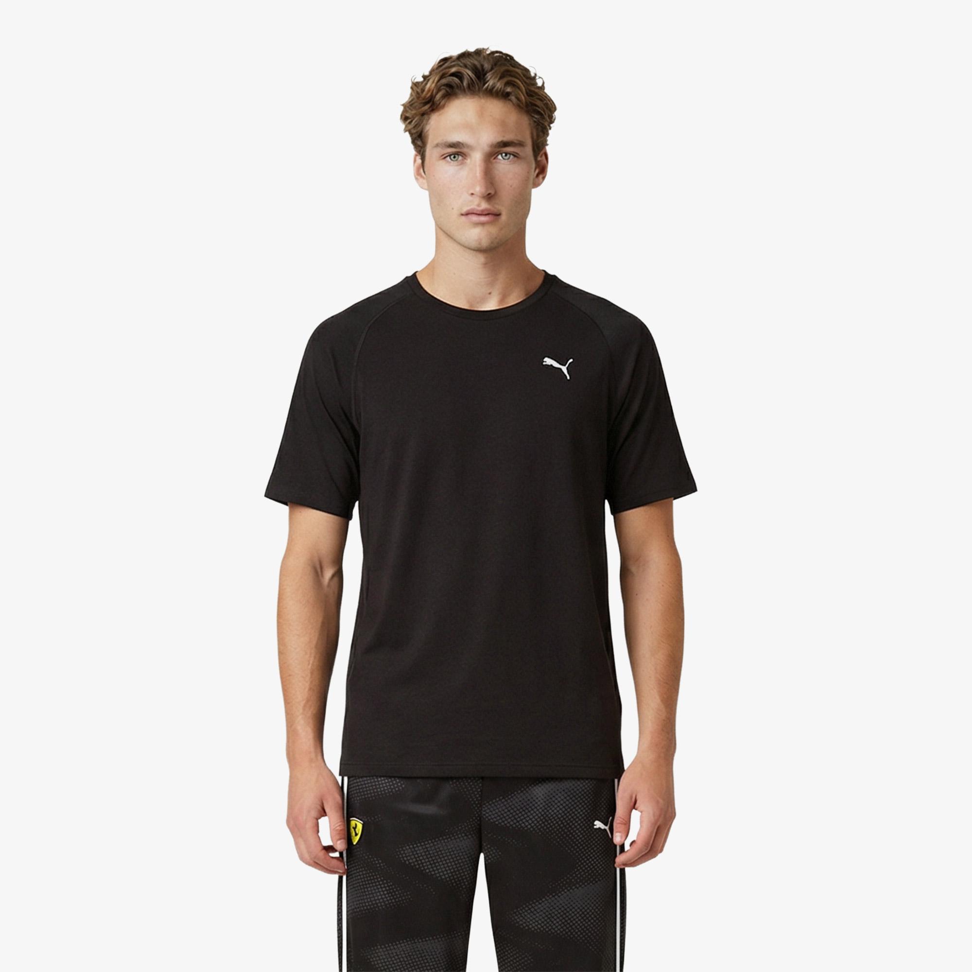 Puma Pwrtrain Triblend Erkek Siyah Antrenman T-Shirt