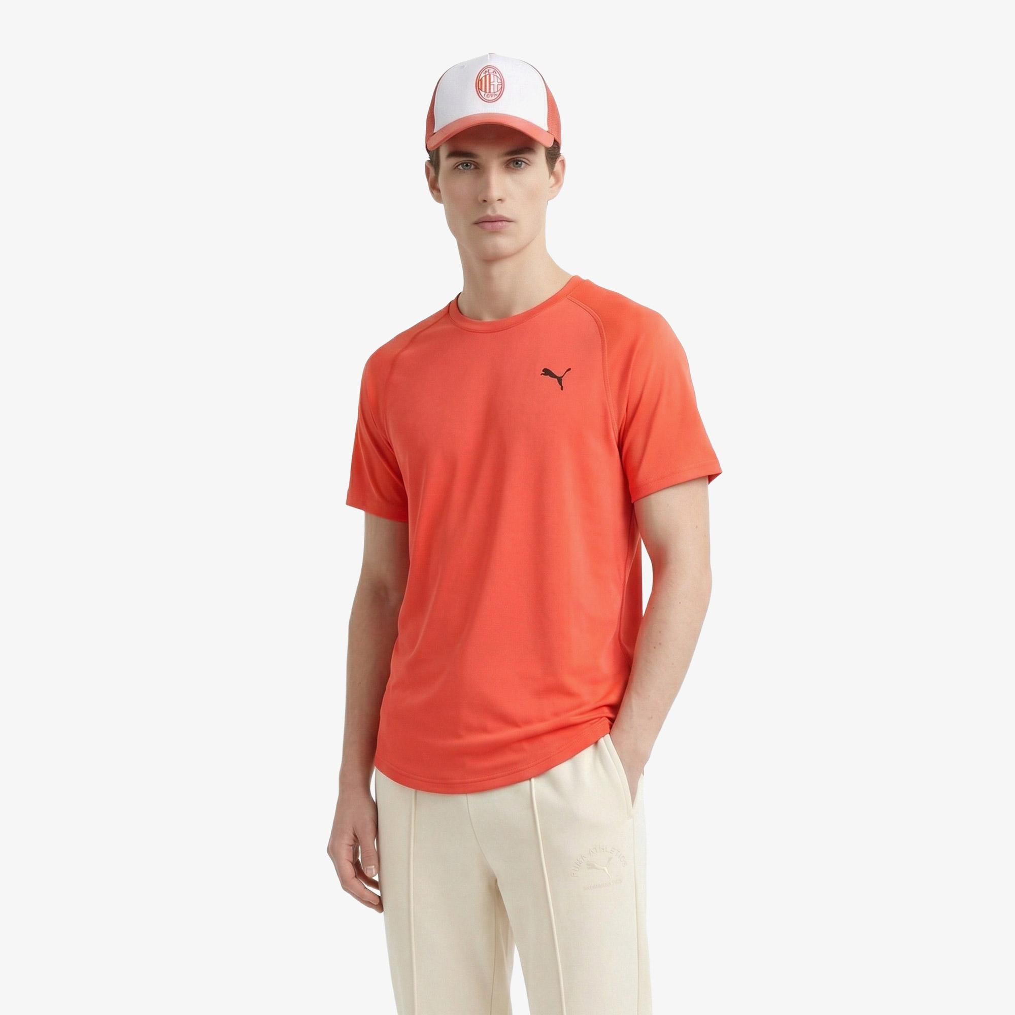 Puma Pwrtrain Fabric Mix Erkek Kırmızı Antrenman T-Shirt