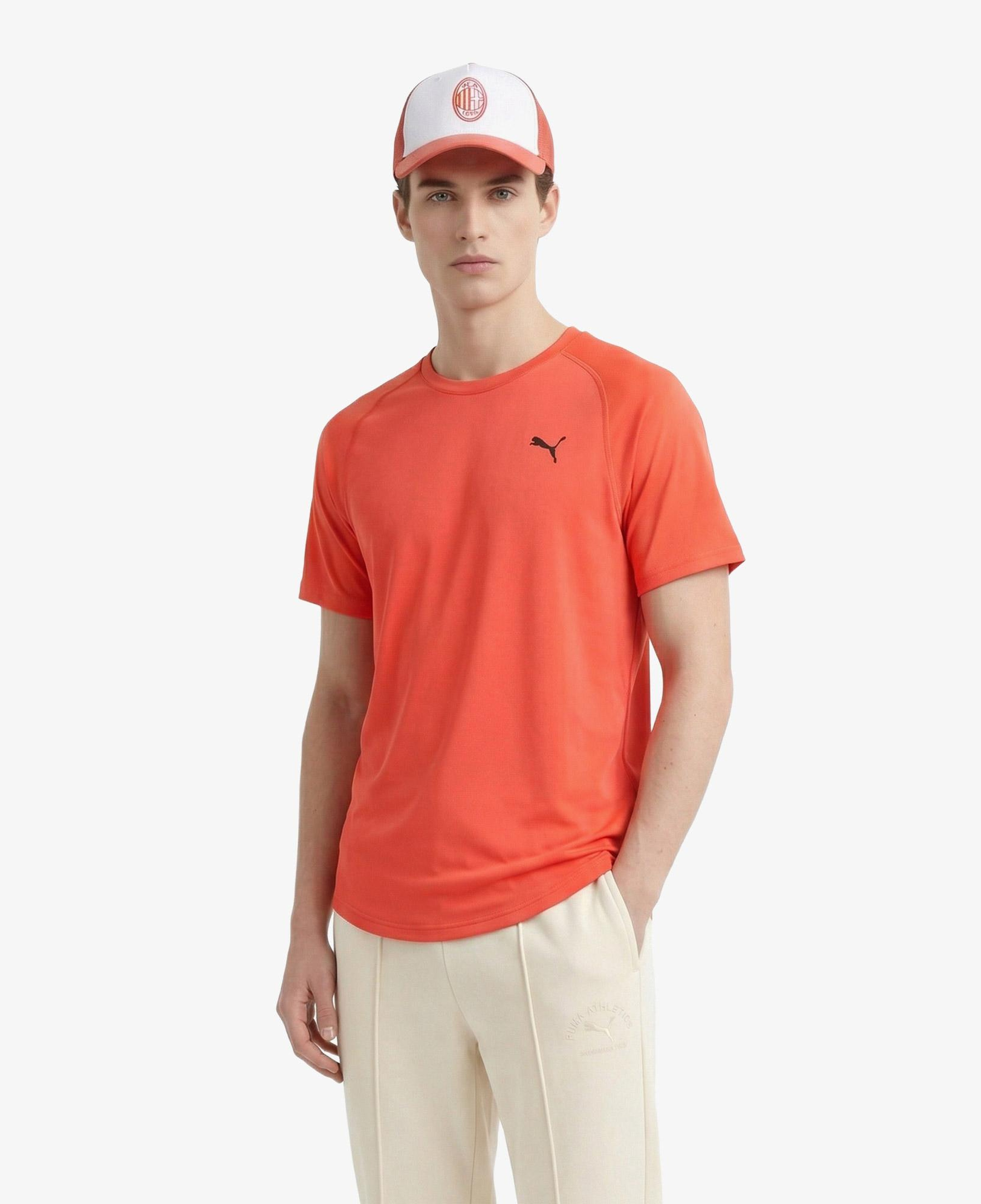 Puma Pwrtrain Fabric Mix Erkek Kırmızı Antrenman T-Shirt