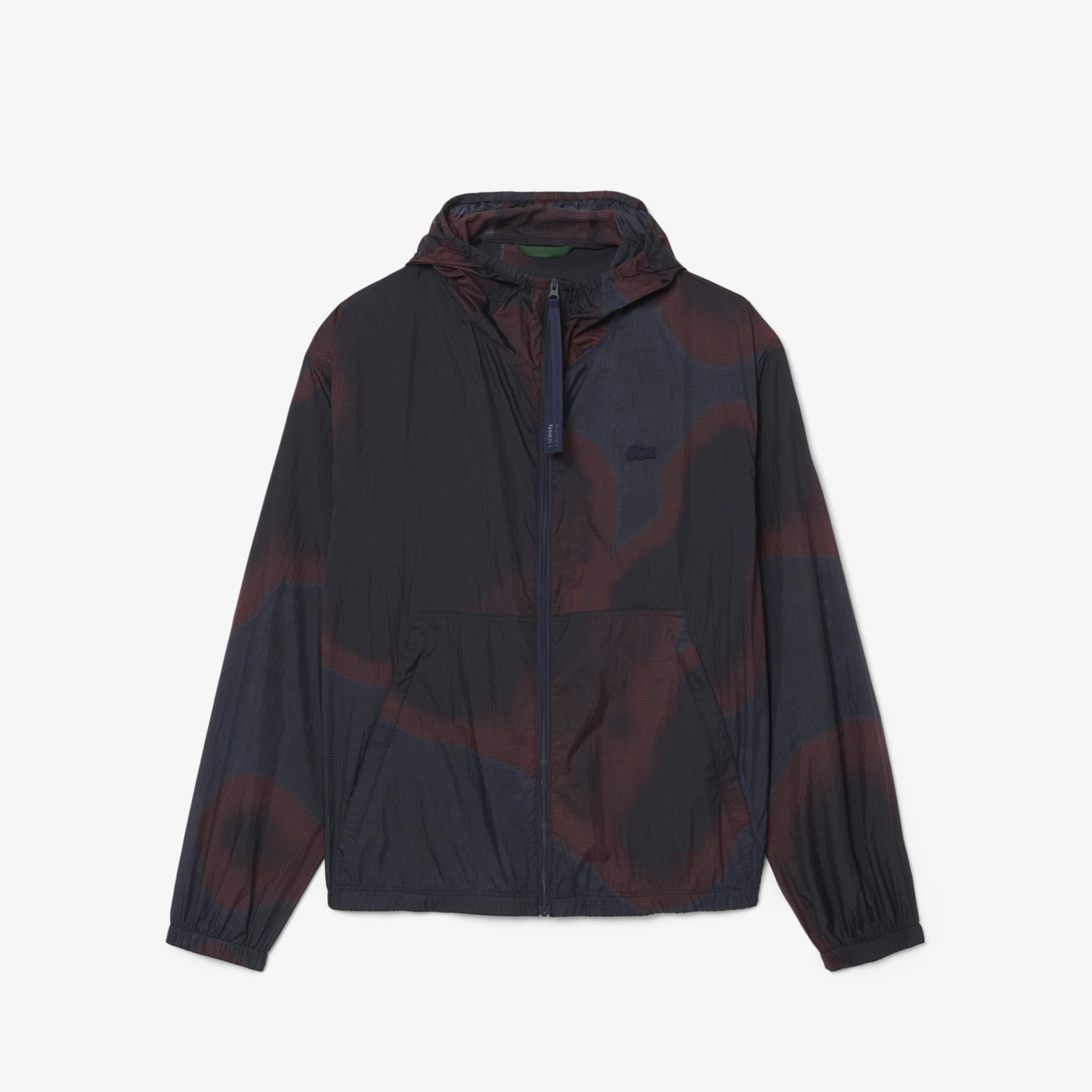 Lacoste Ripstop Naylon Erkek Bordo Ceket