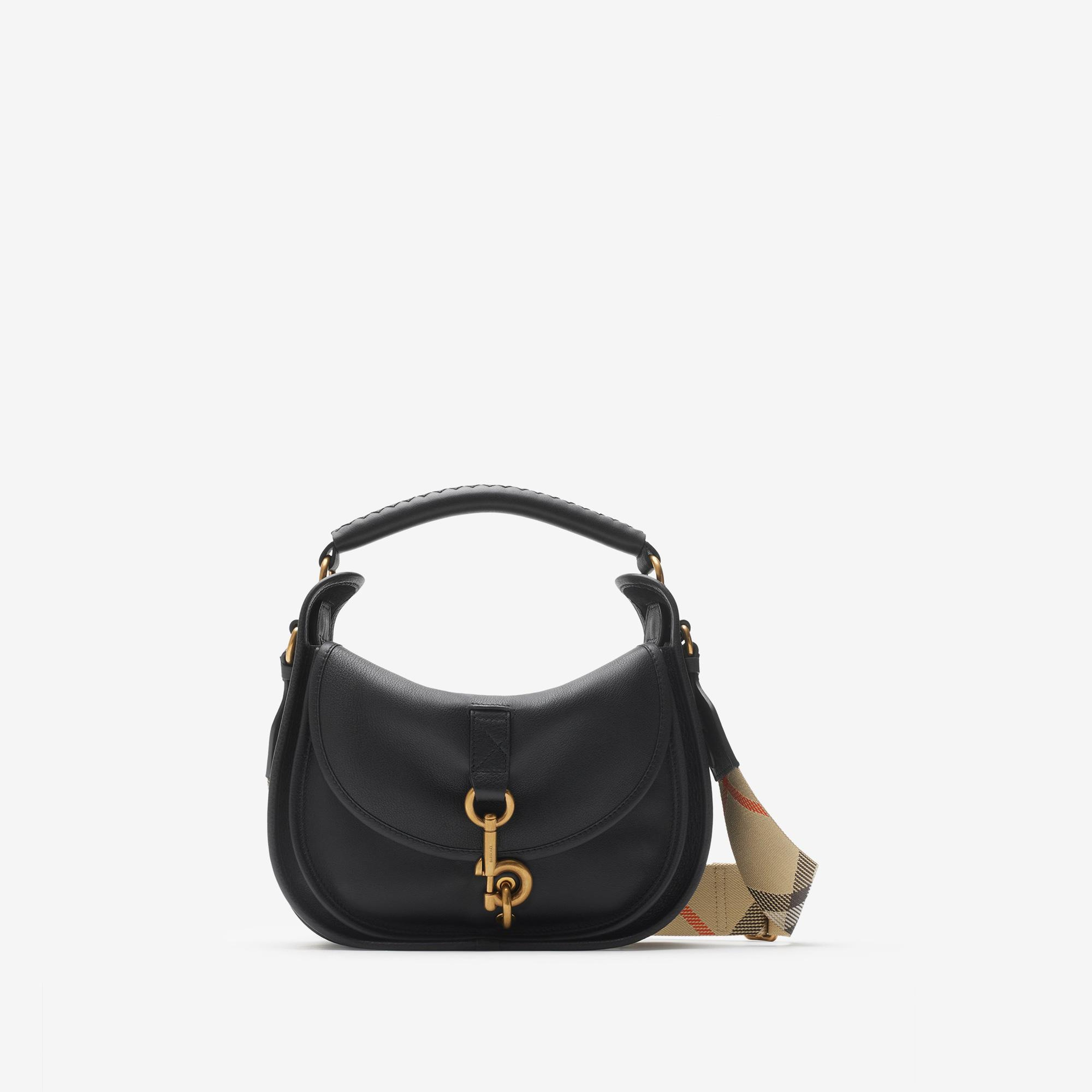 Burberry Small Clip Messenger Kadın Siyah Postacı Çantası