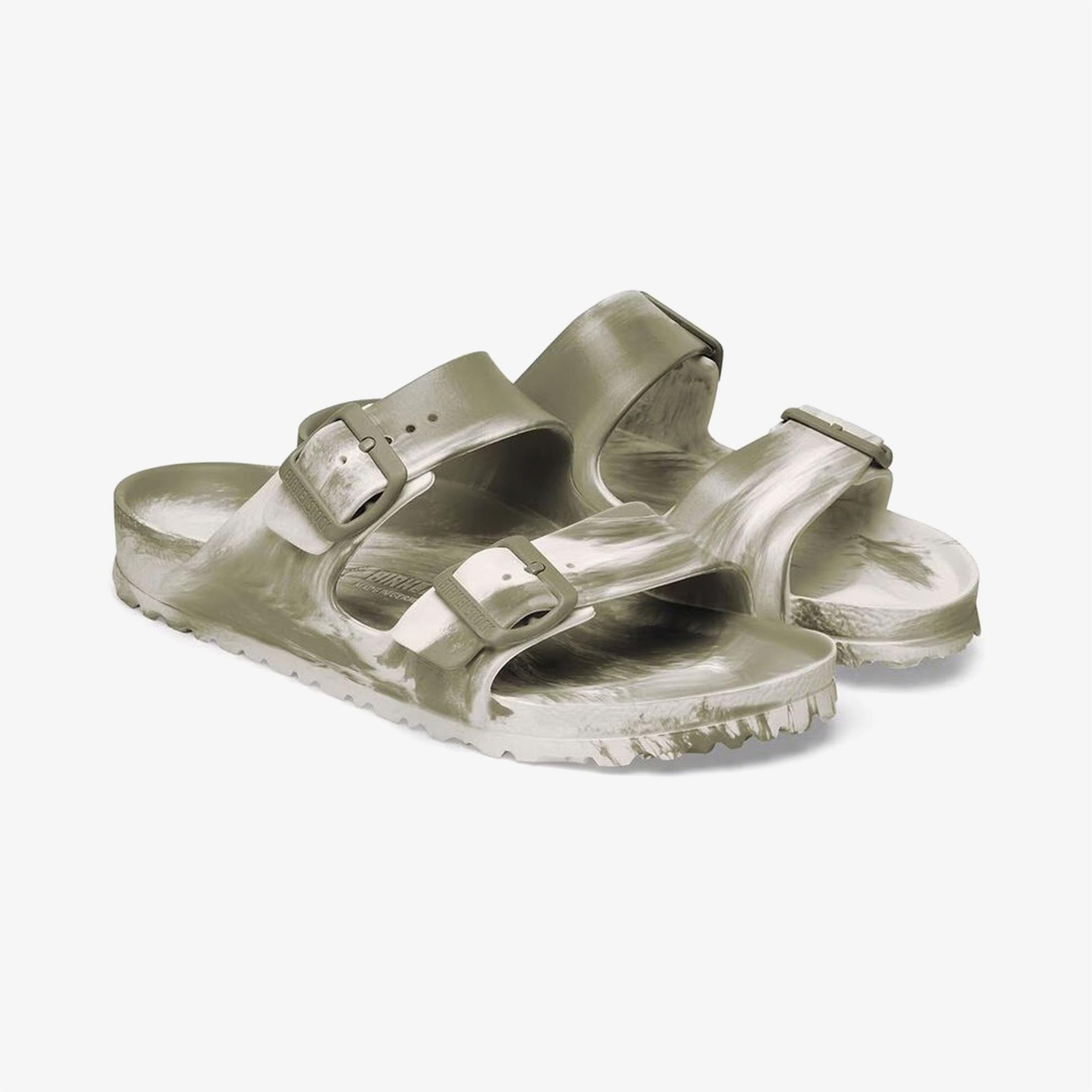 Birkenstock Arizona Eva Erkek Haki Çift Bantlı Plaj Terliği
