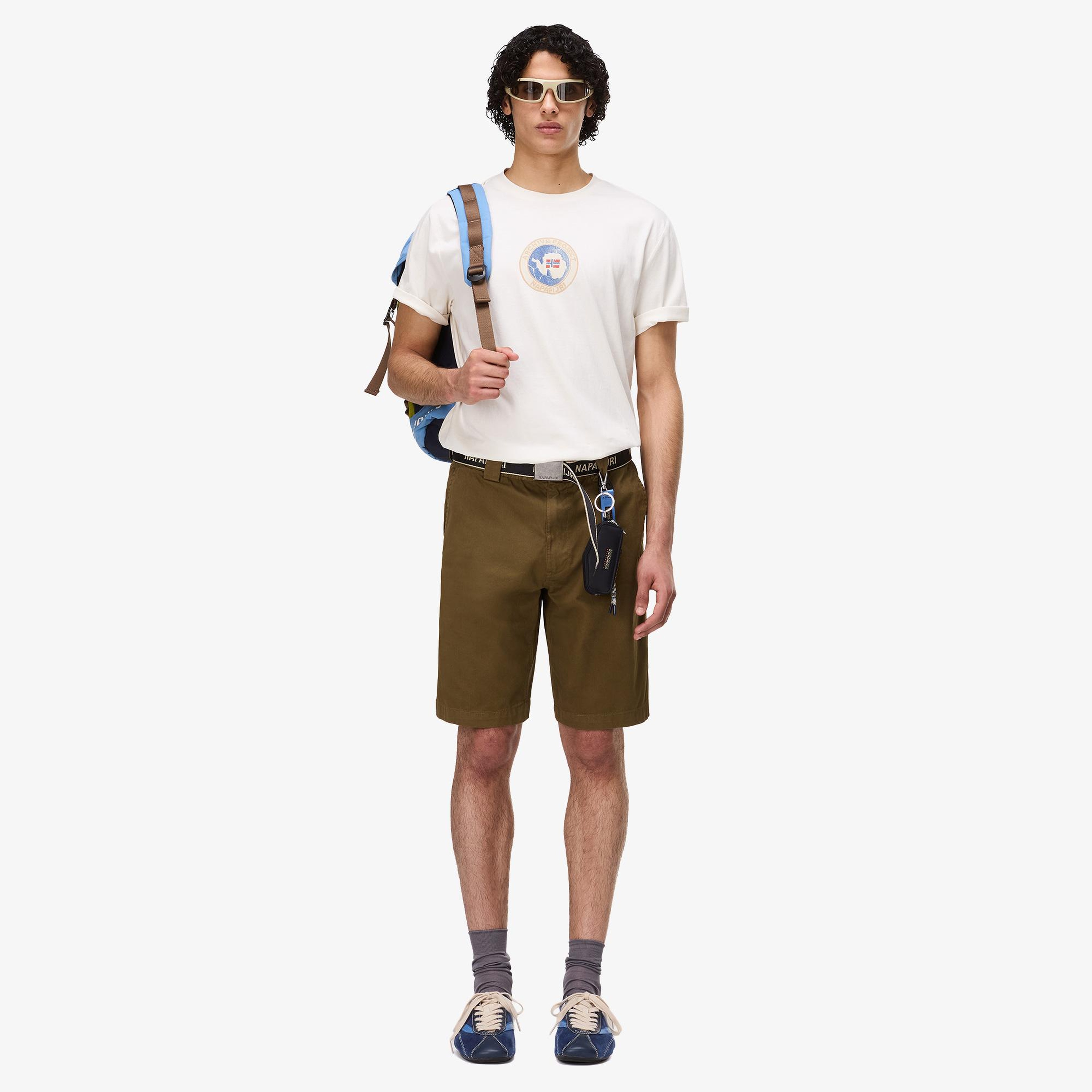 Napapijri S-Phos Erkek Beyaz T-Shirt