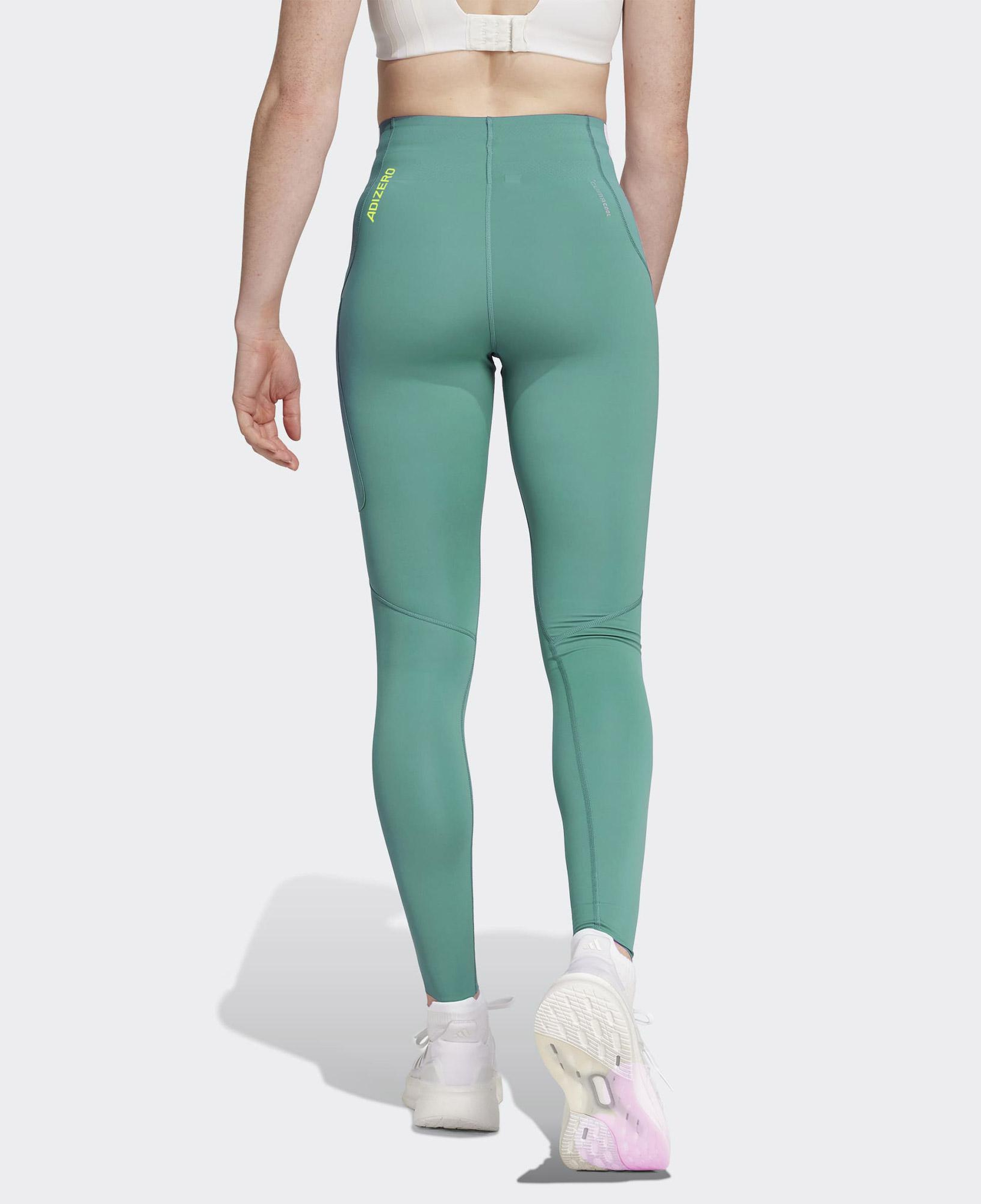 adidas Adizero Full Length Kadın Yeşil Koşu Taytı