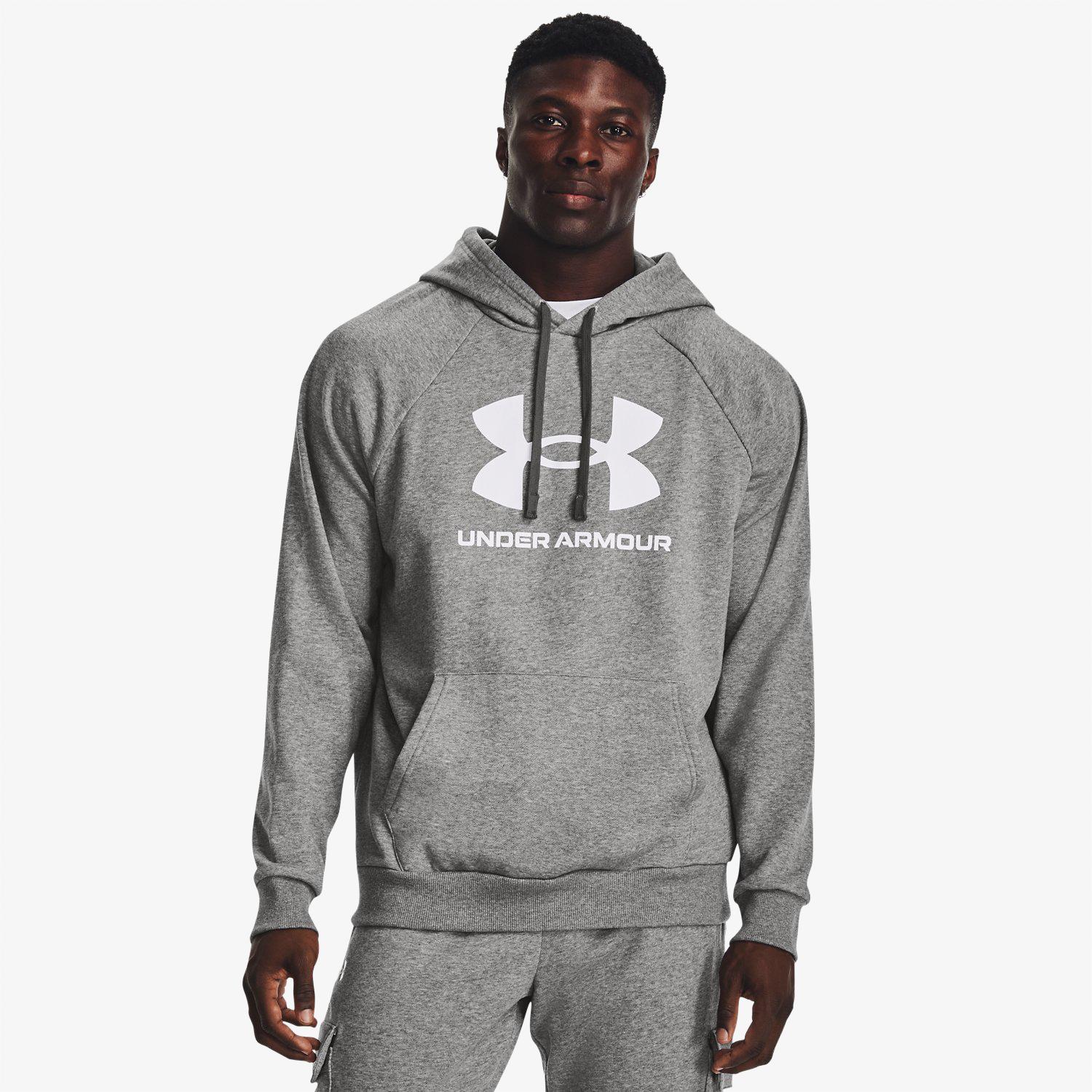 Under Armour Rival Fleece Erkek Gri Günlük Sweatshirt