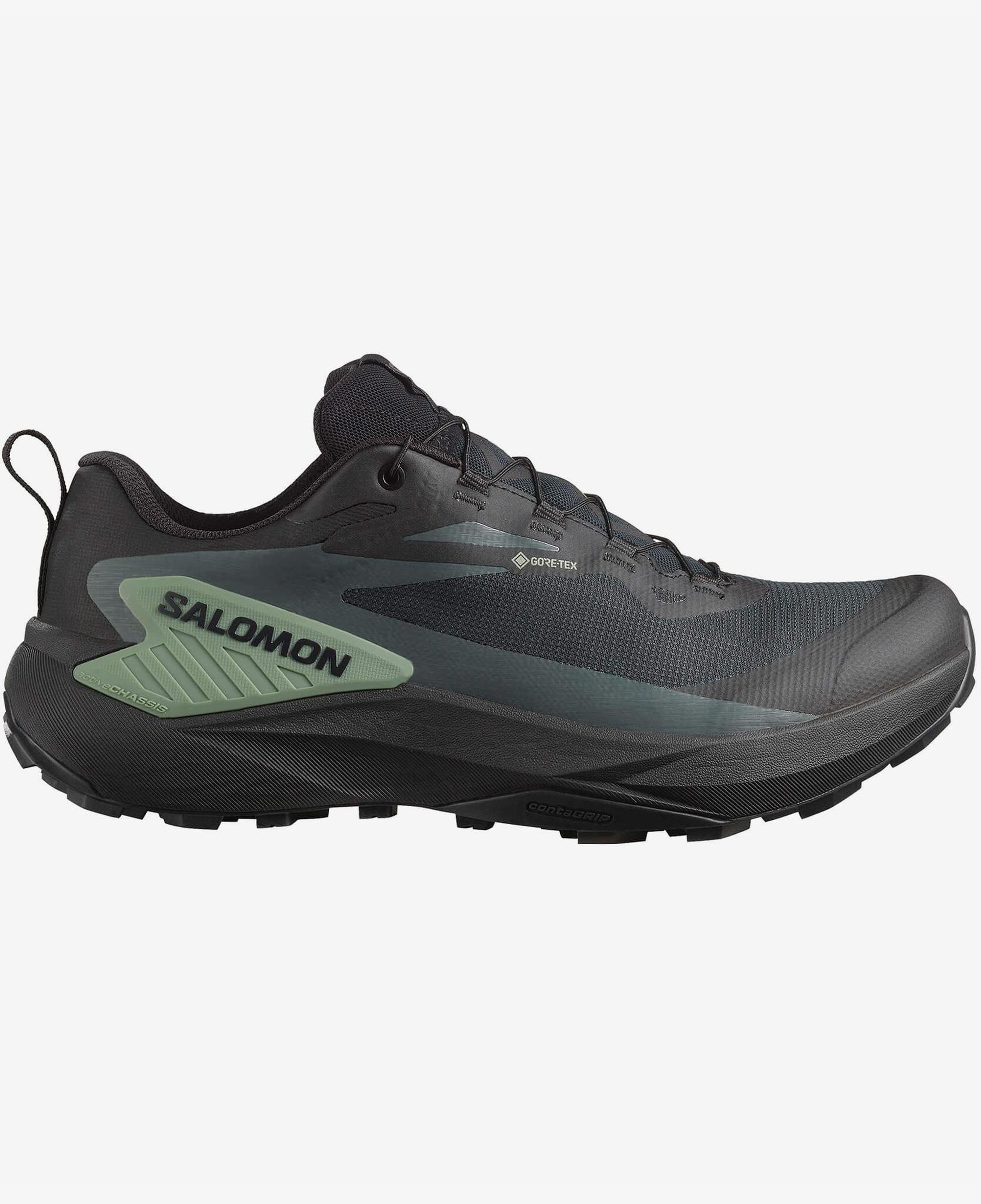 Salomon Genesis Gore-Tex Erkek Siyah Koşu Ayakkabısı