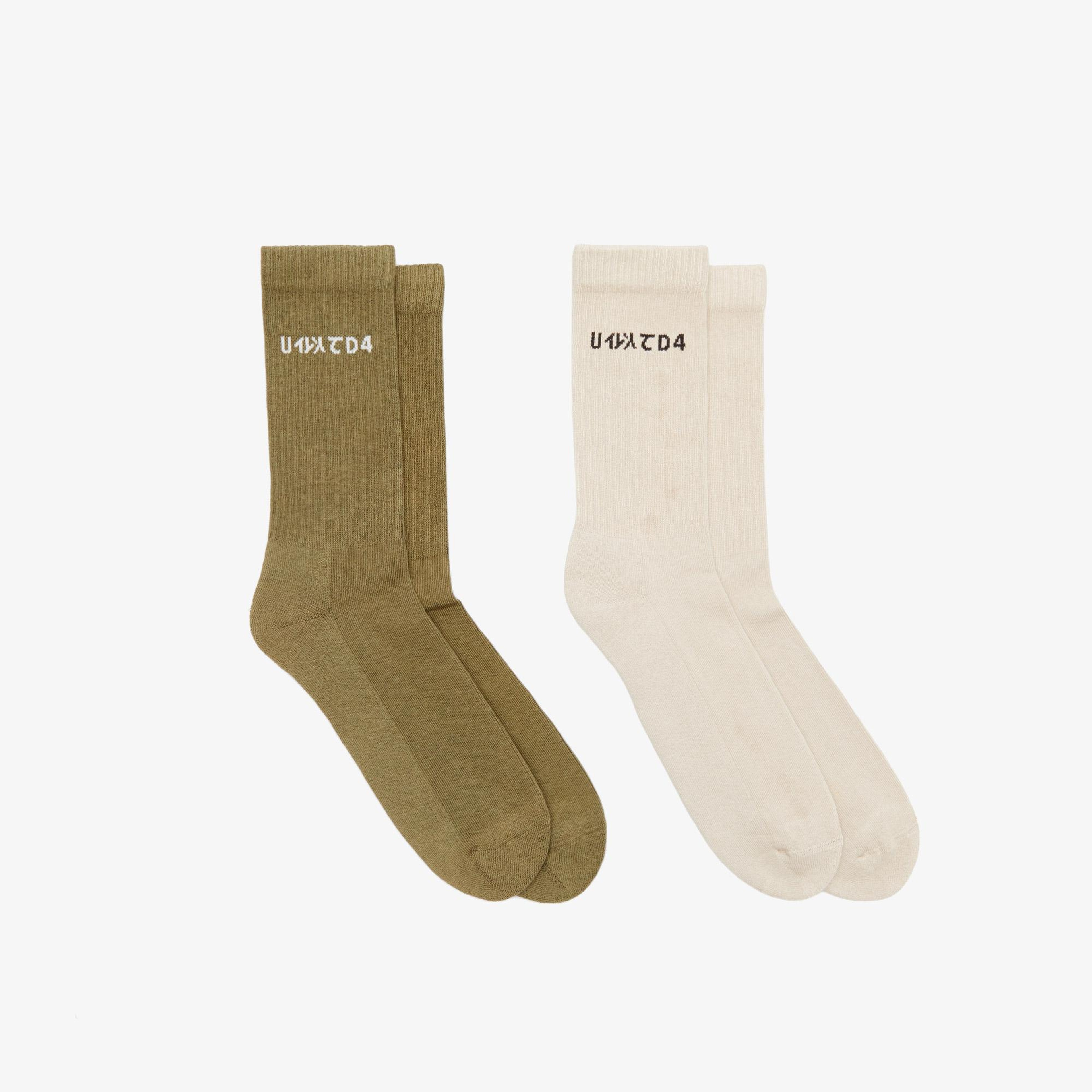 UNITED4 Classic Unisex Haki Çorap
