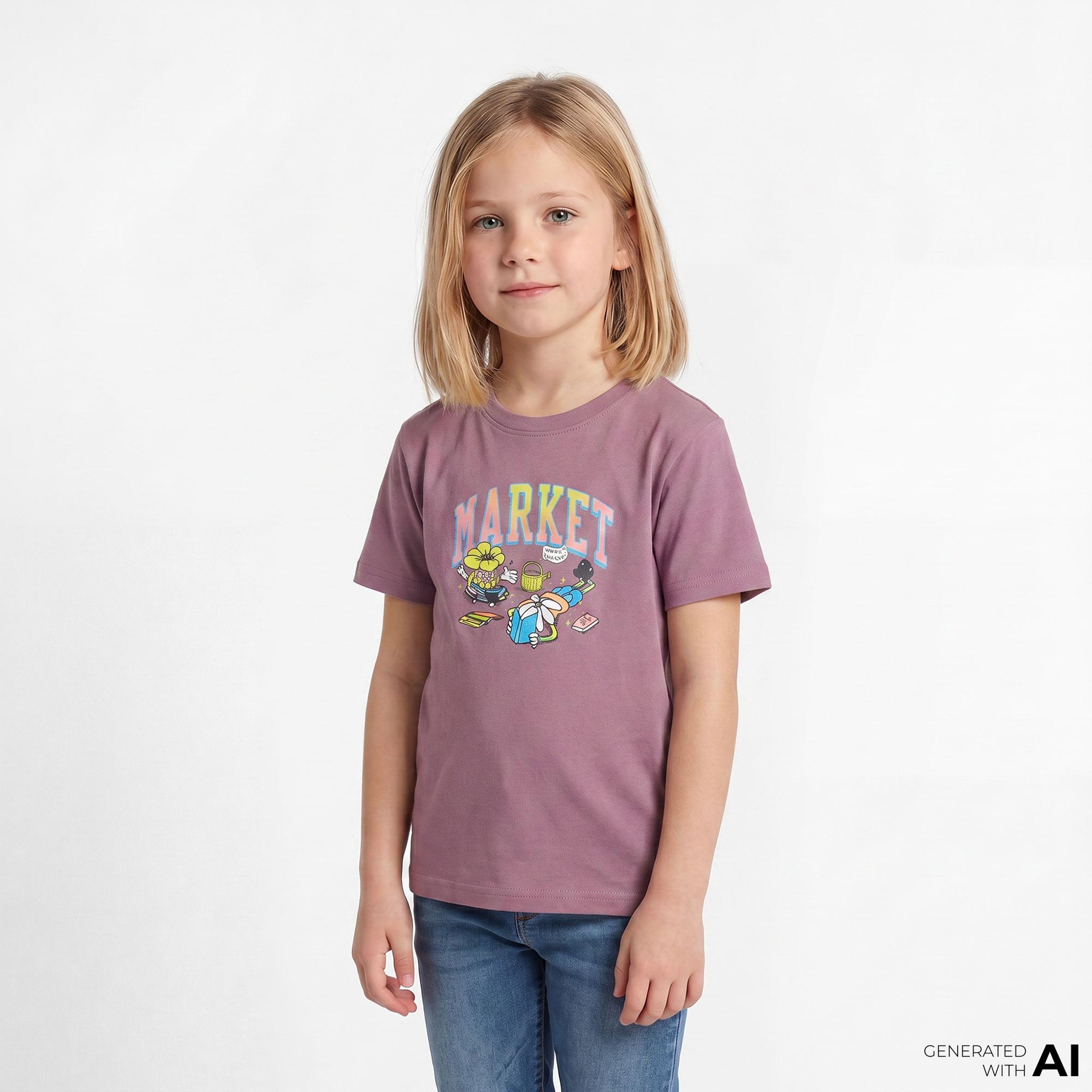 Market Seeds Of Tomorrow Çocuk Gri T-Shirt