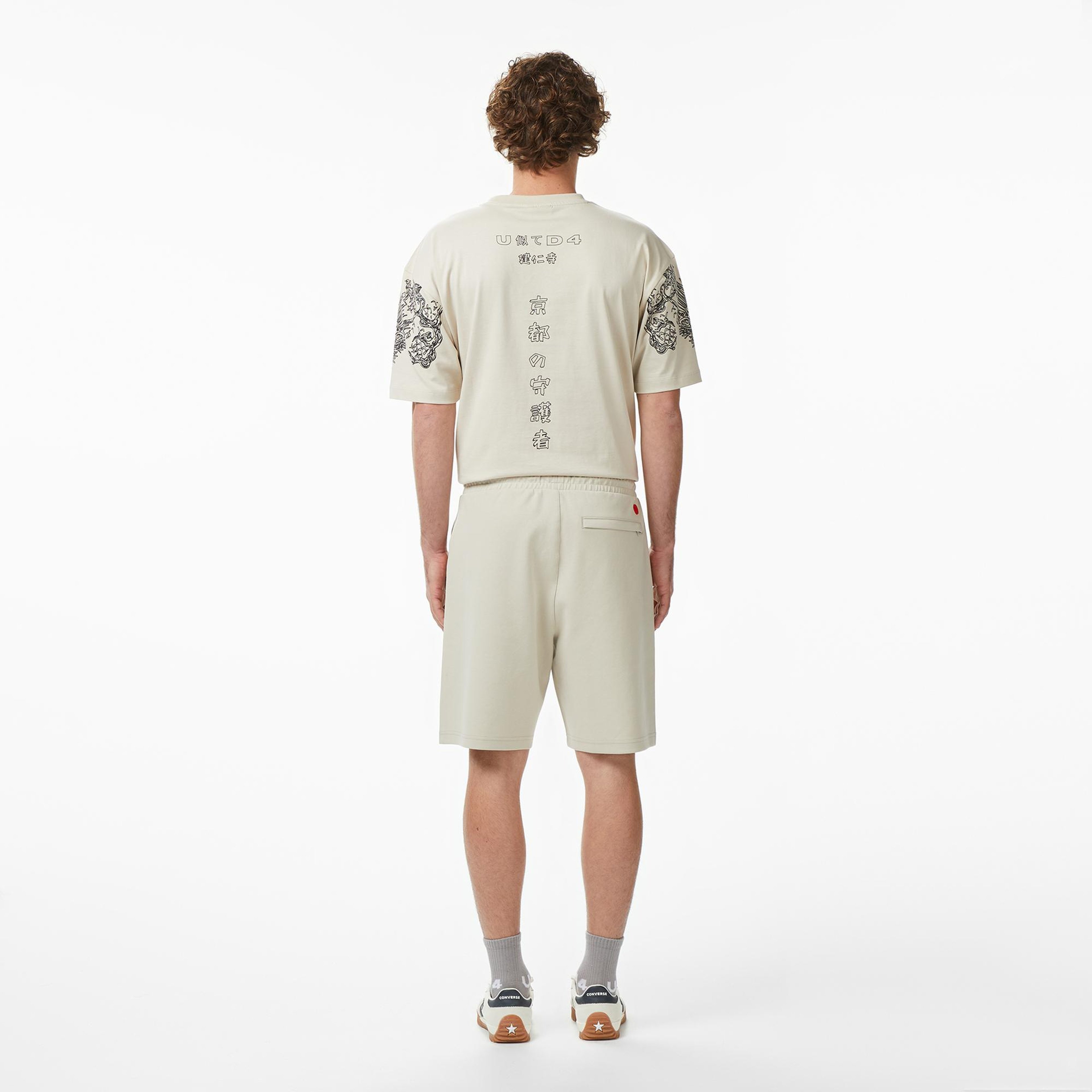 UNITED4 Regular Fit Erkek Krem Şort