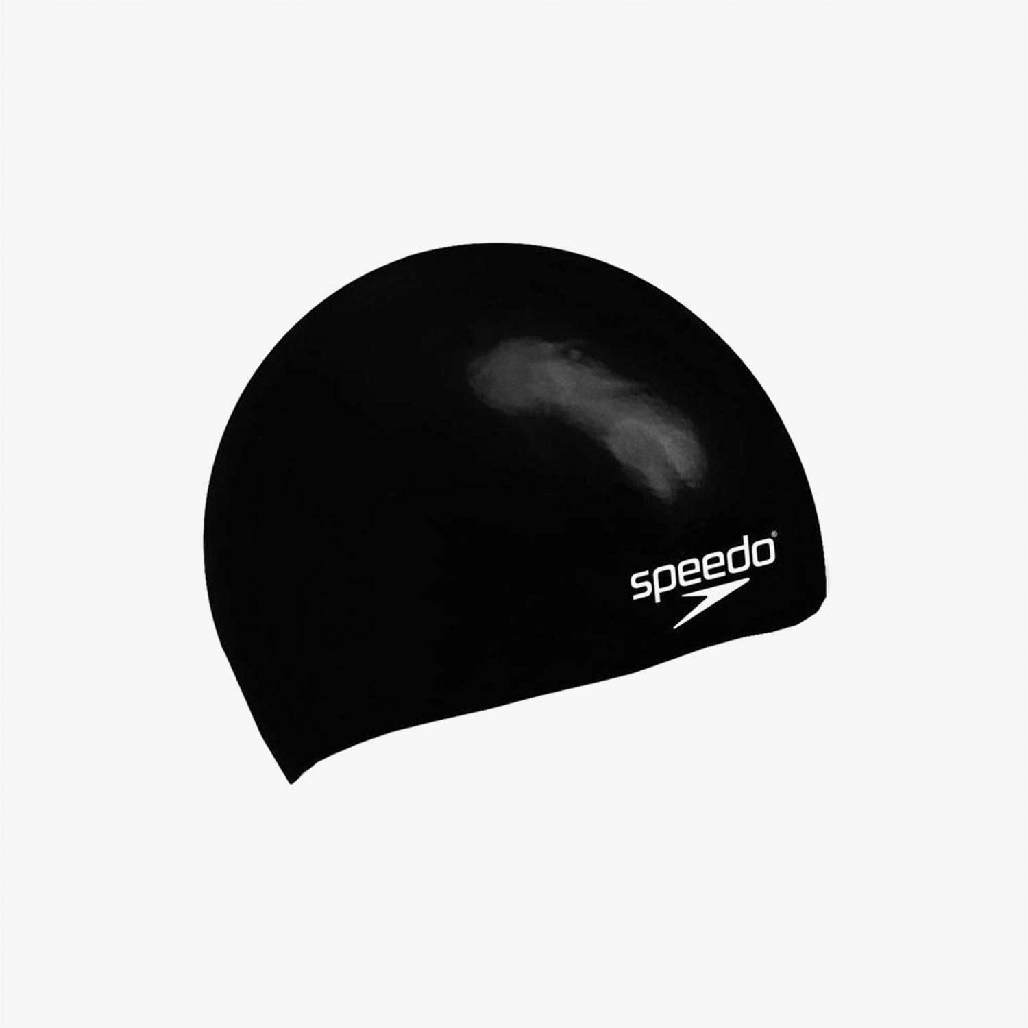 Speedo Silicone Çocuk Siyah Havuz Bonesi