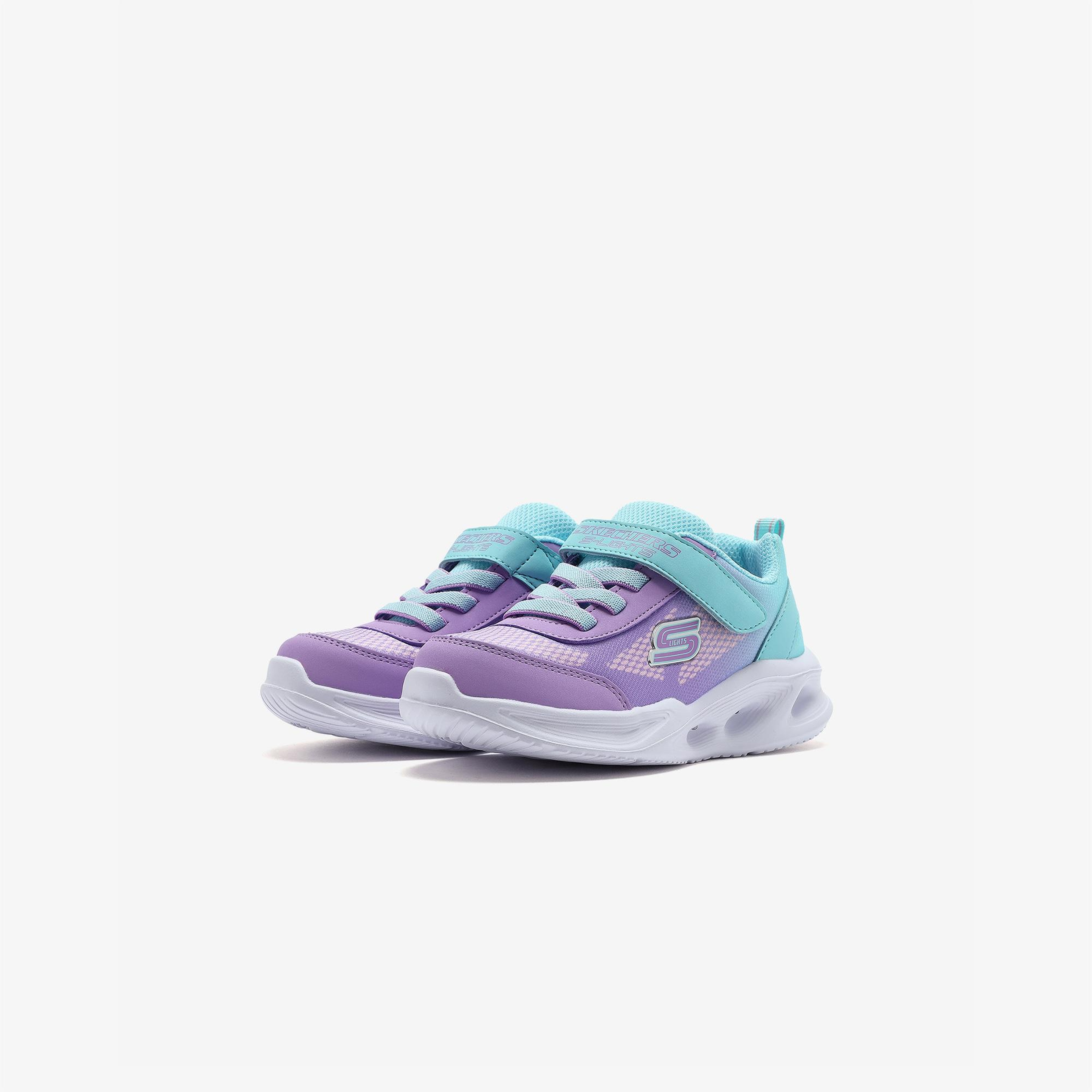Skechers Sola Glow Ombre Deluxe Çocuk Mor Işıklı Spor Ayakkabı