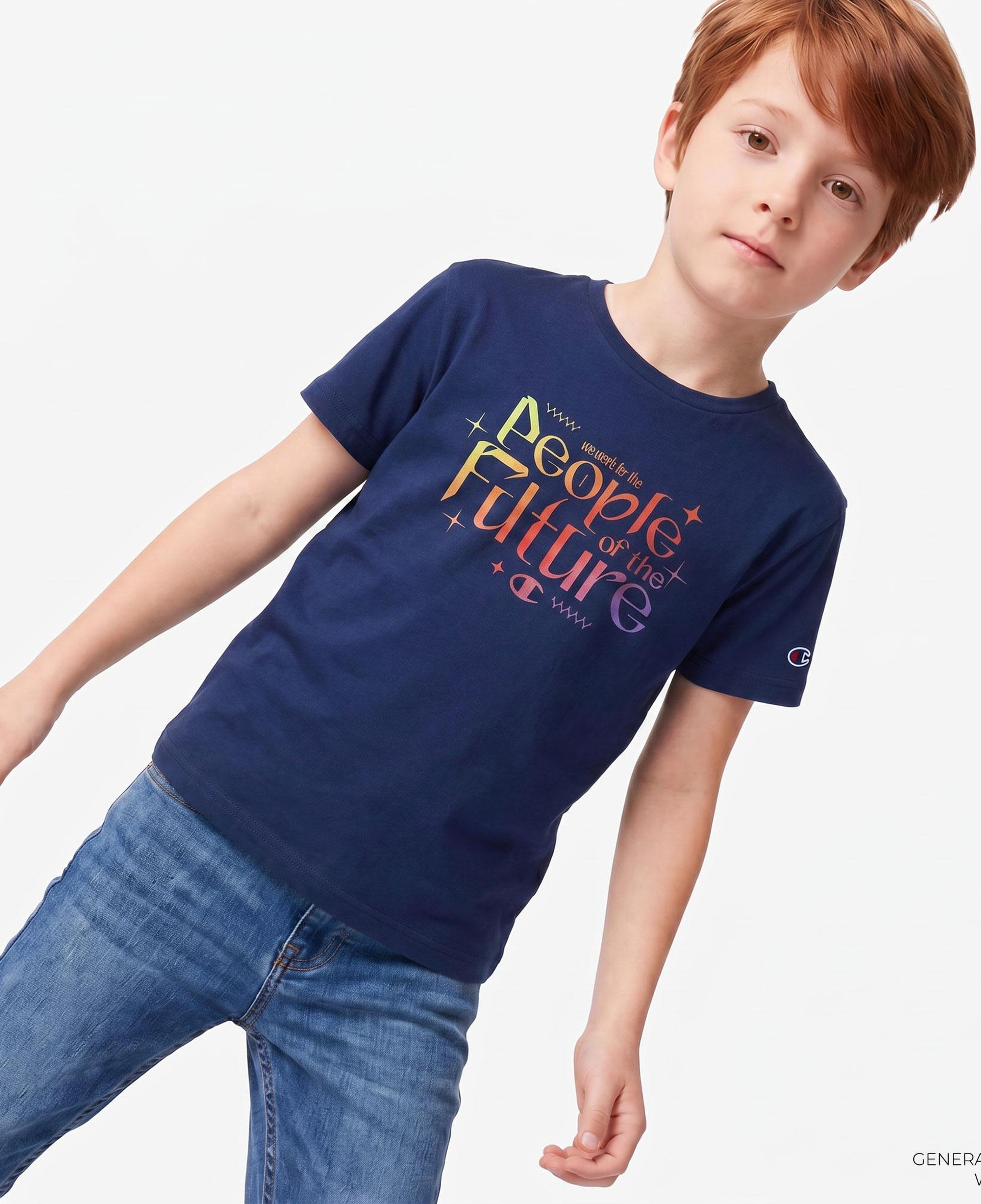 Champion Çocuk Lacivert T-Shirt