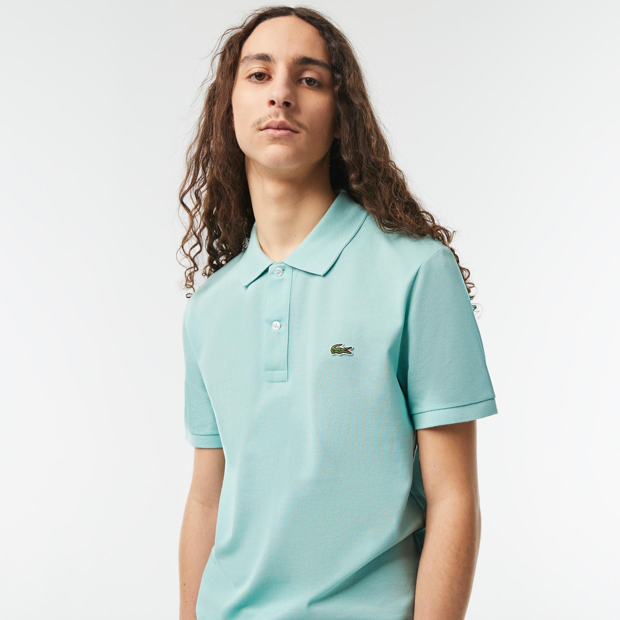 L.12.12 Erkek Slim Fit Yeşil Polo