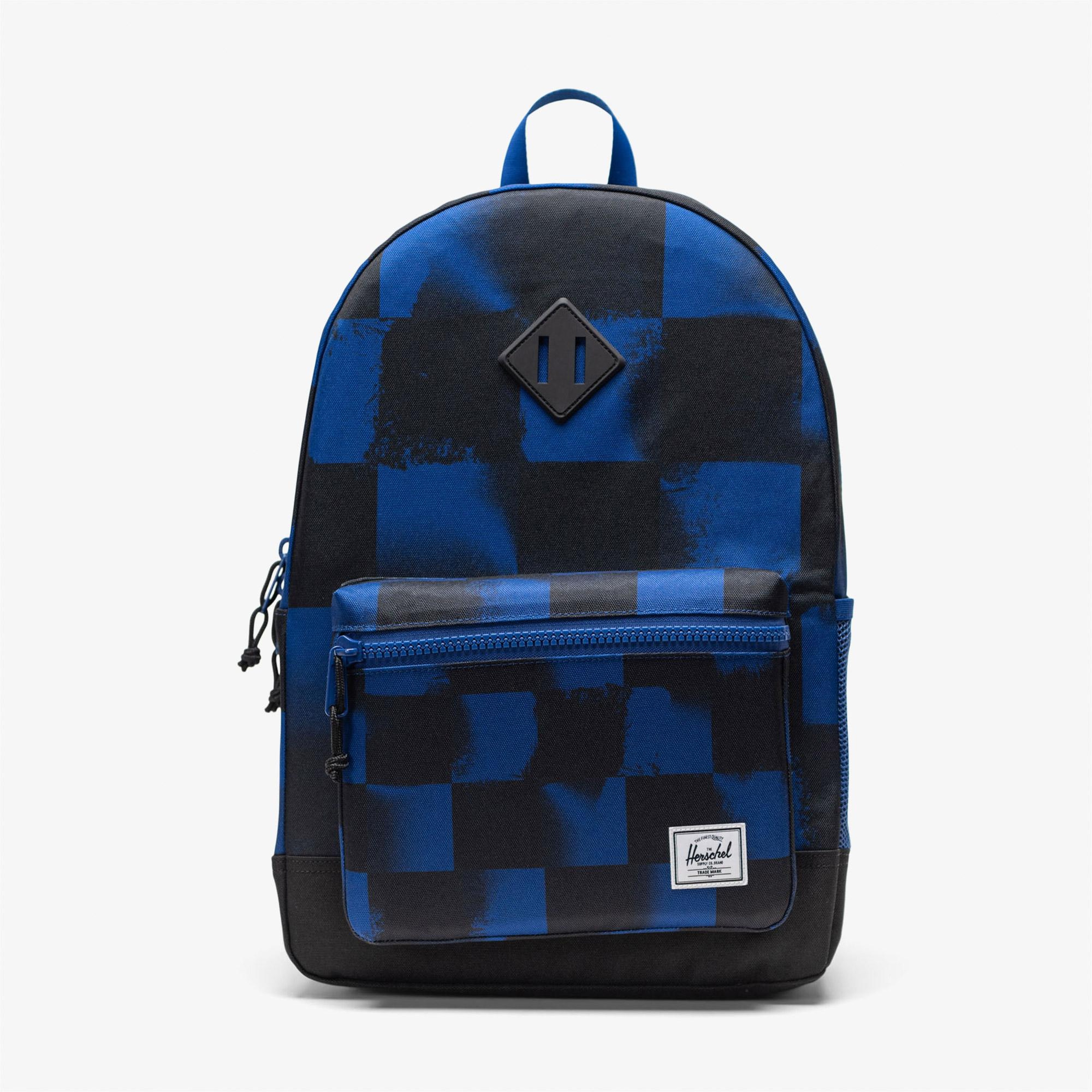 Herschel Heritage Checkered Çocuk Siyah/Mavi Sırt Çantası