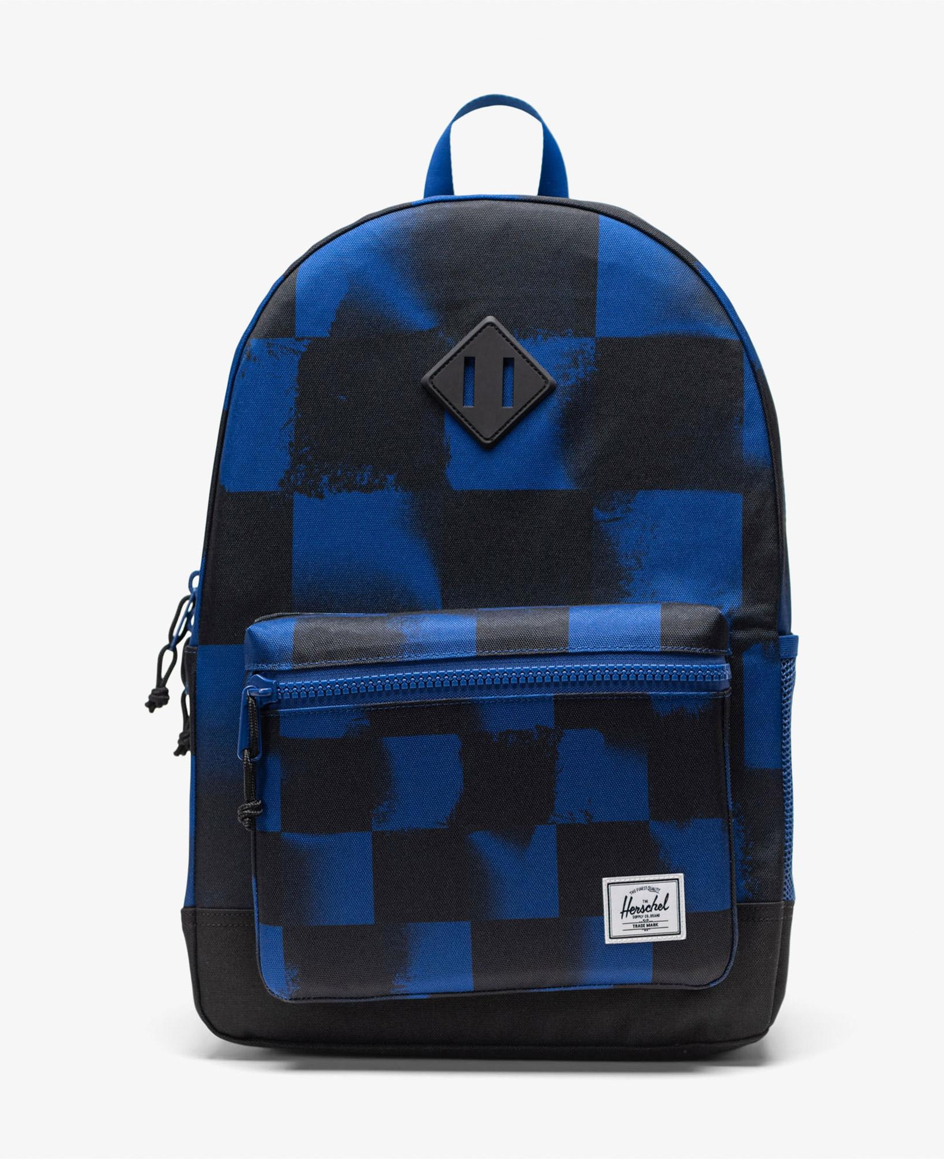 Herschel Heritage Checkered Çocuk Siyah/Mavi Sırt Çantası
