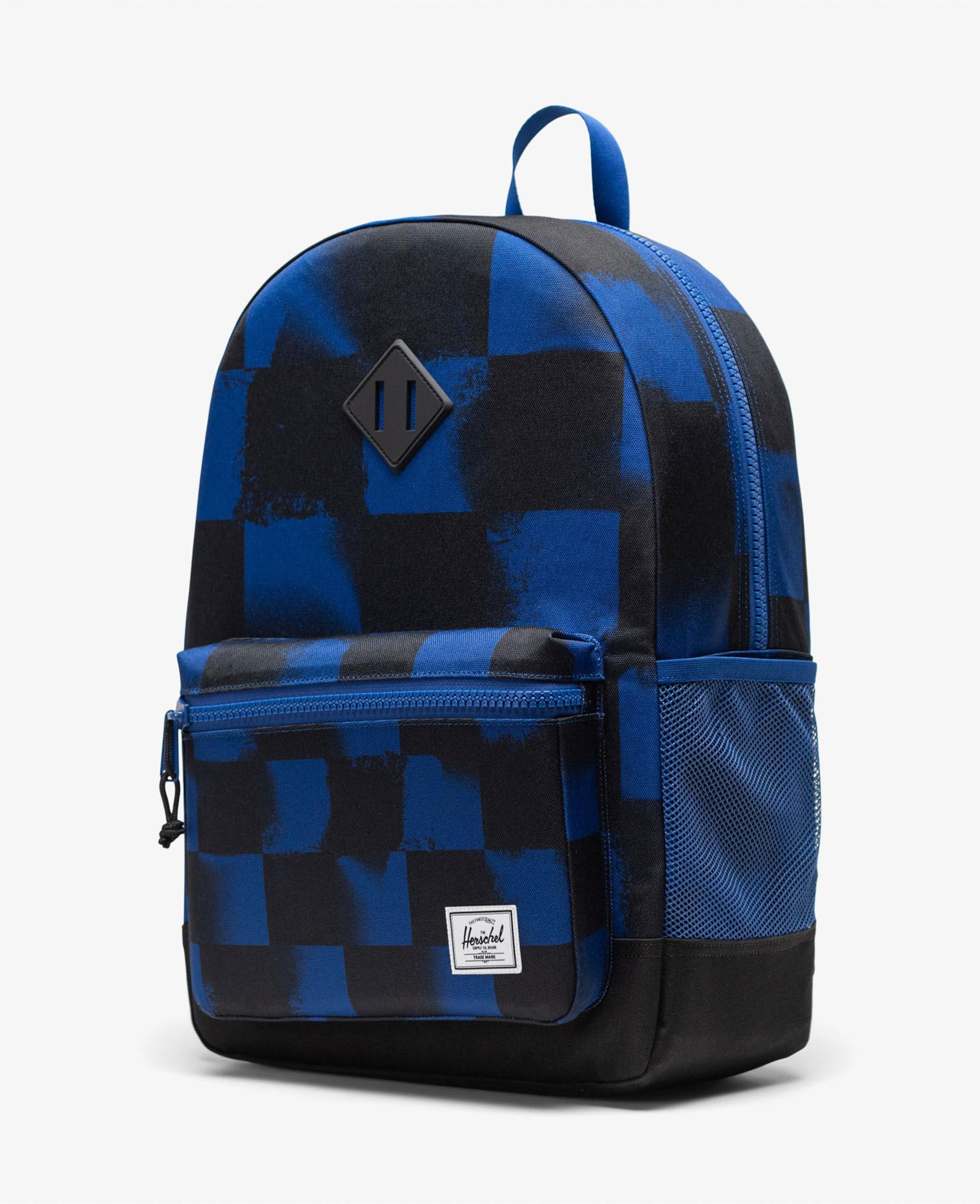 Herschel Heritage Checkered Çocuk Siyah/Mavi Sırt Çantası