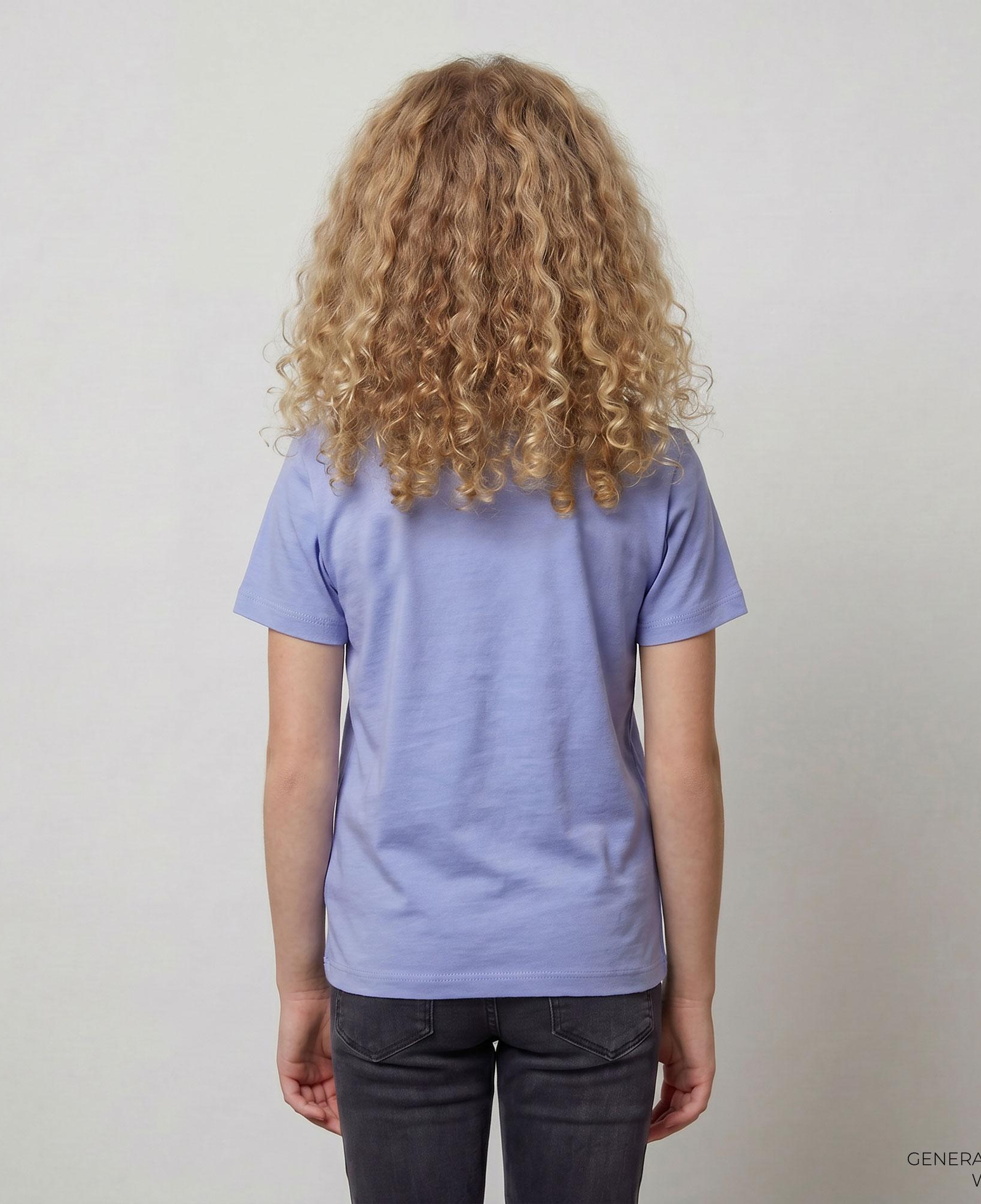 Champion Crewneck SS Çocuk Mor T-Shirt