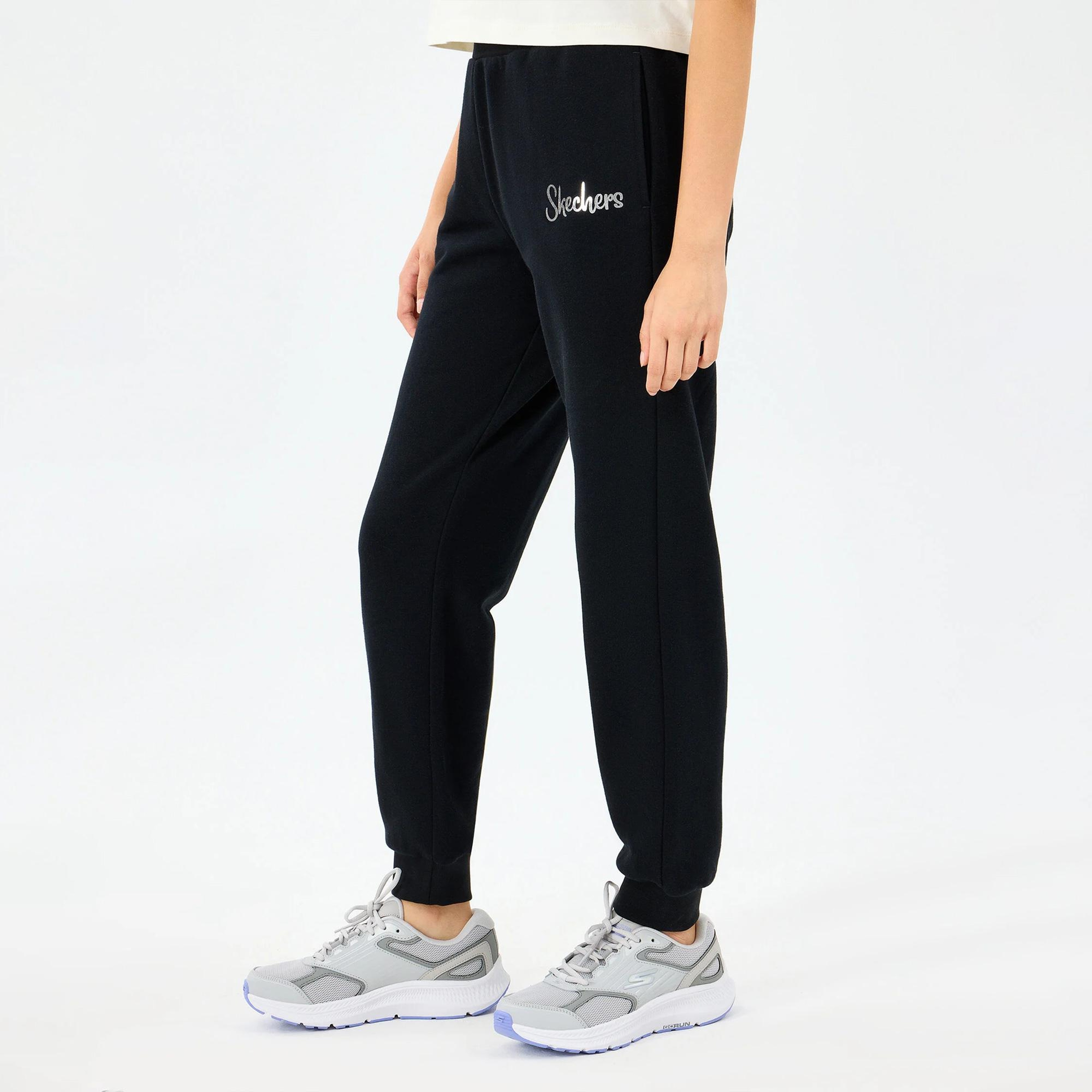 Skechers Lw Fleece Çocuk Siyah Eşofman Altı