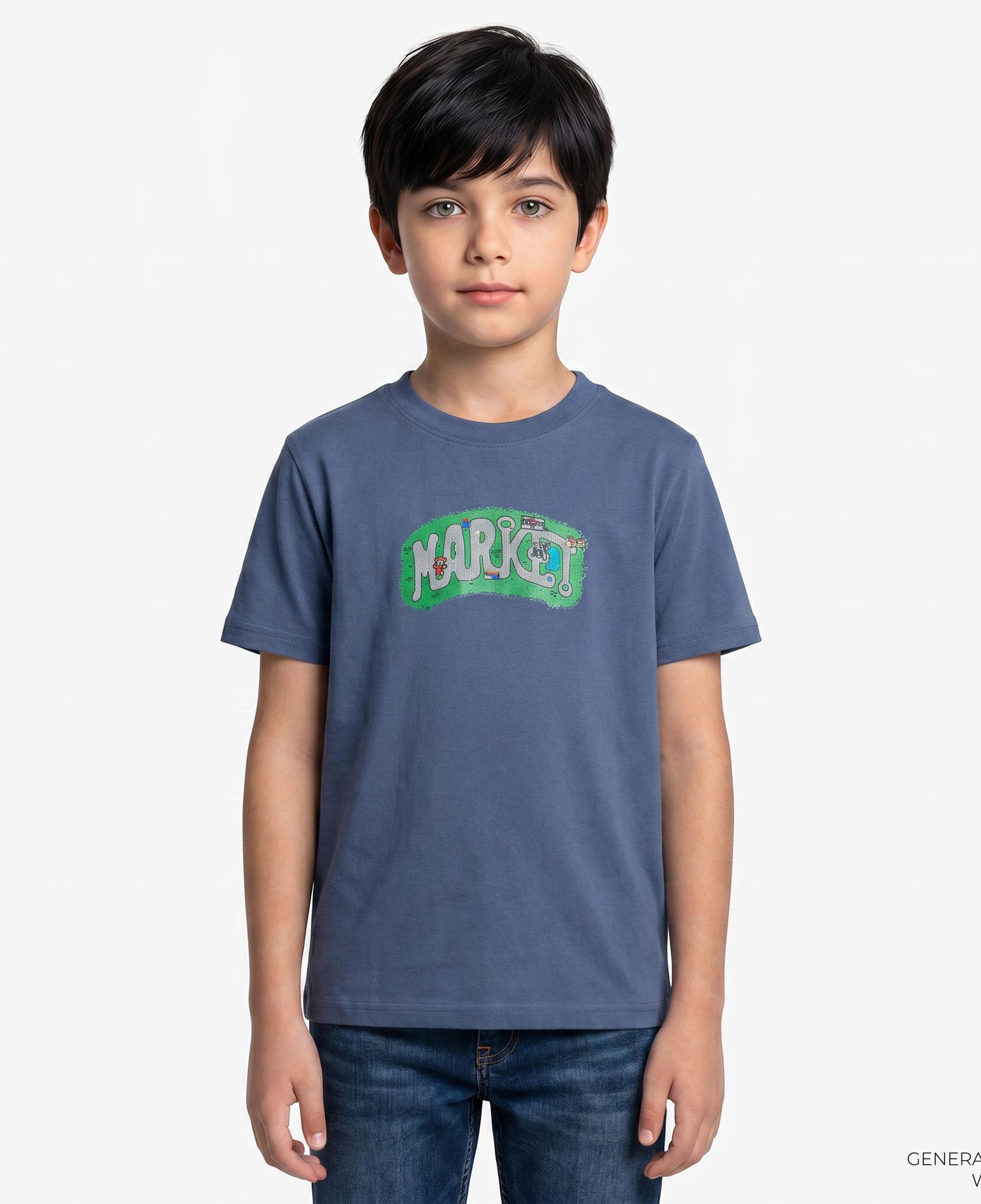 Market City Streets Çocuk Mavi T-Shirt