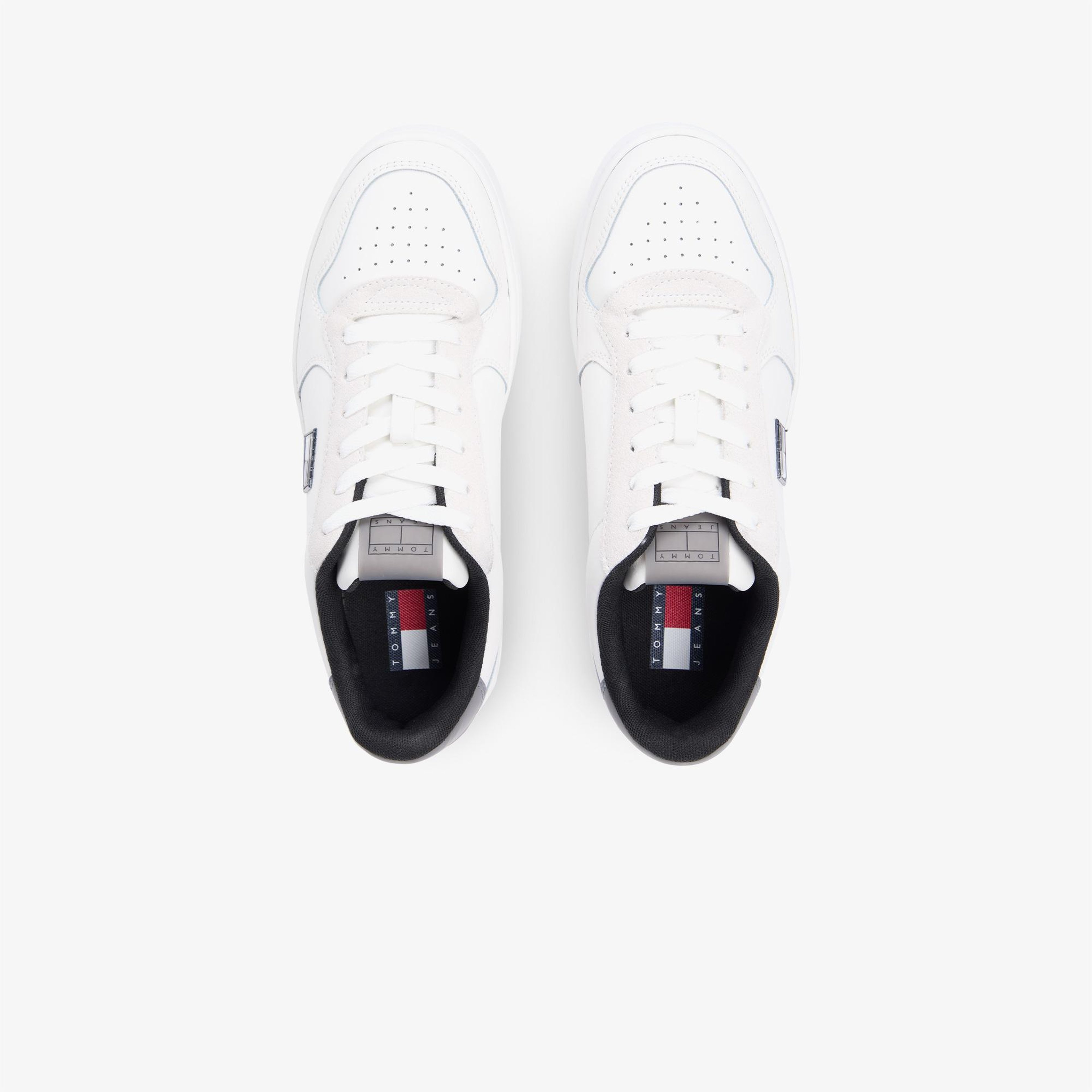 Tommy Hilfiger Retro Basket Erkek Beyaz Spor Ayakkabı