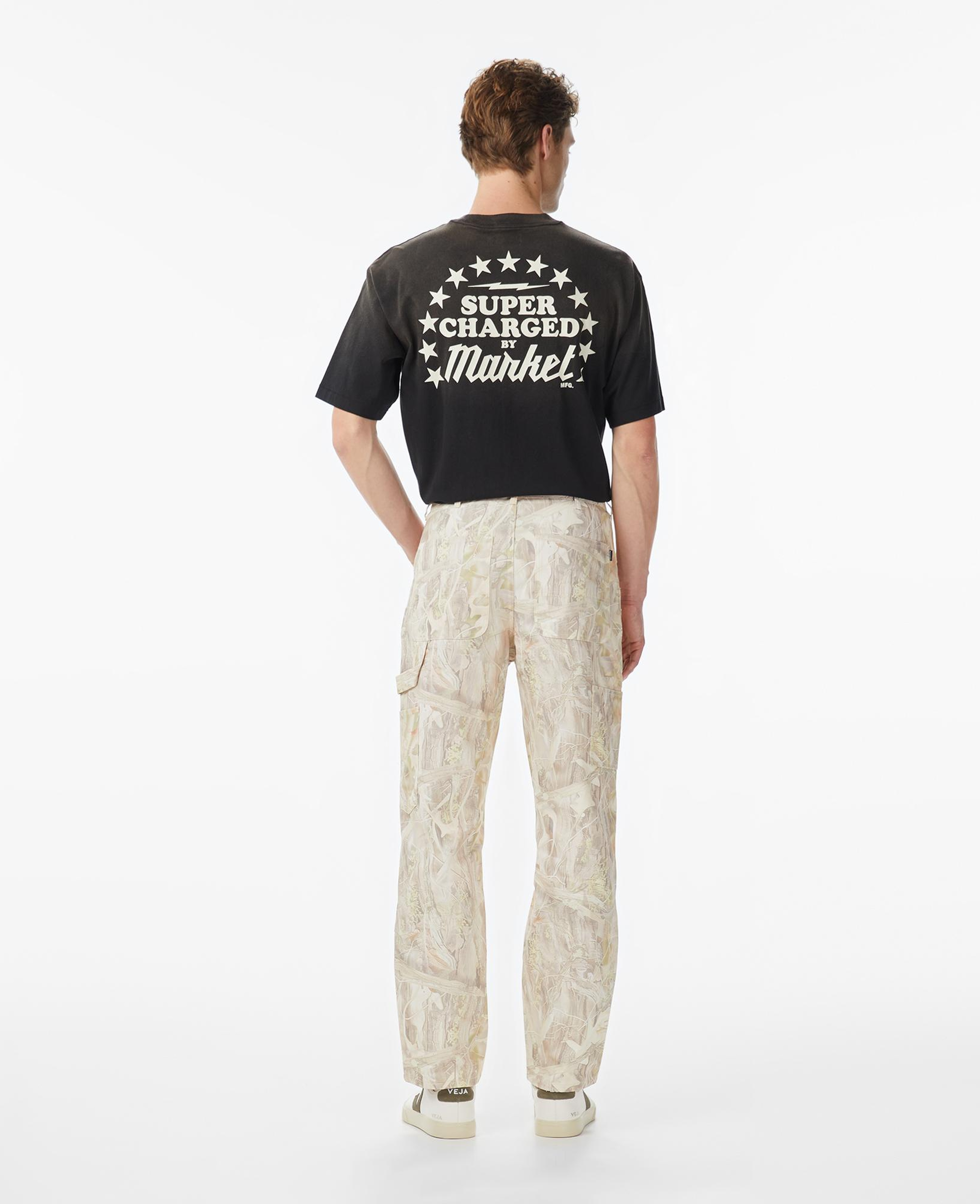 Market Handyman Camo Carpenter Erkek Beyaz Pantolon