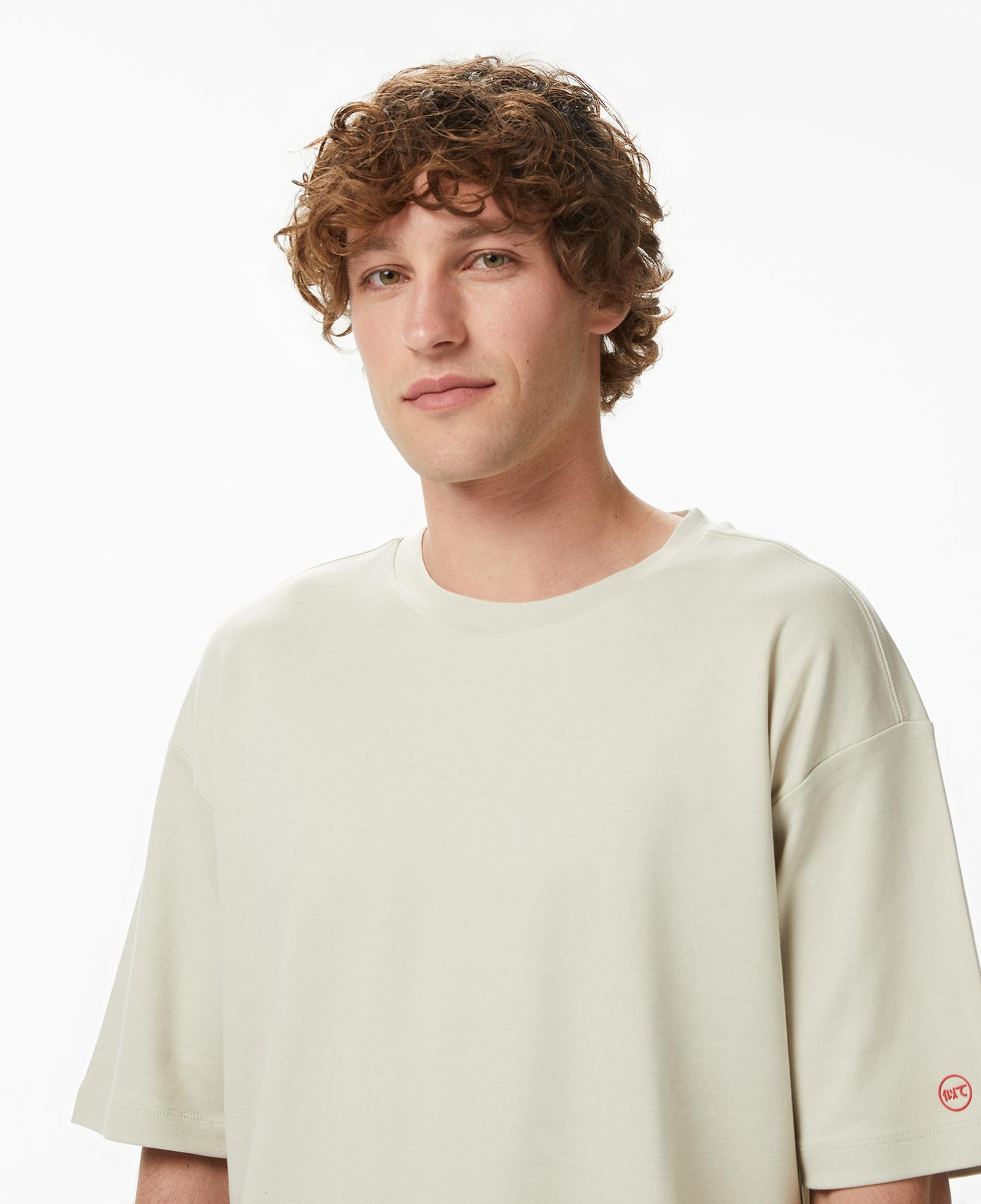 UNITED4 Regular Fit Erkek Krem T-Shirt