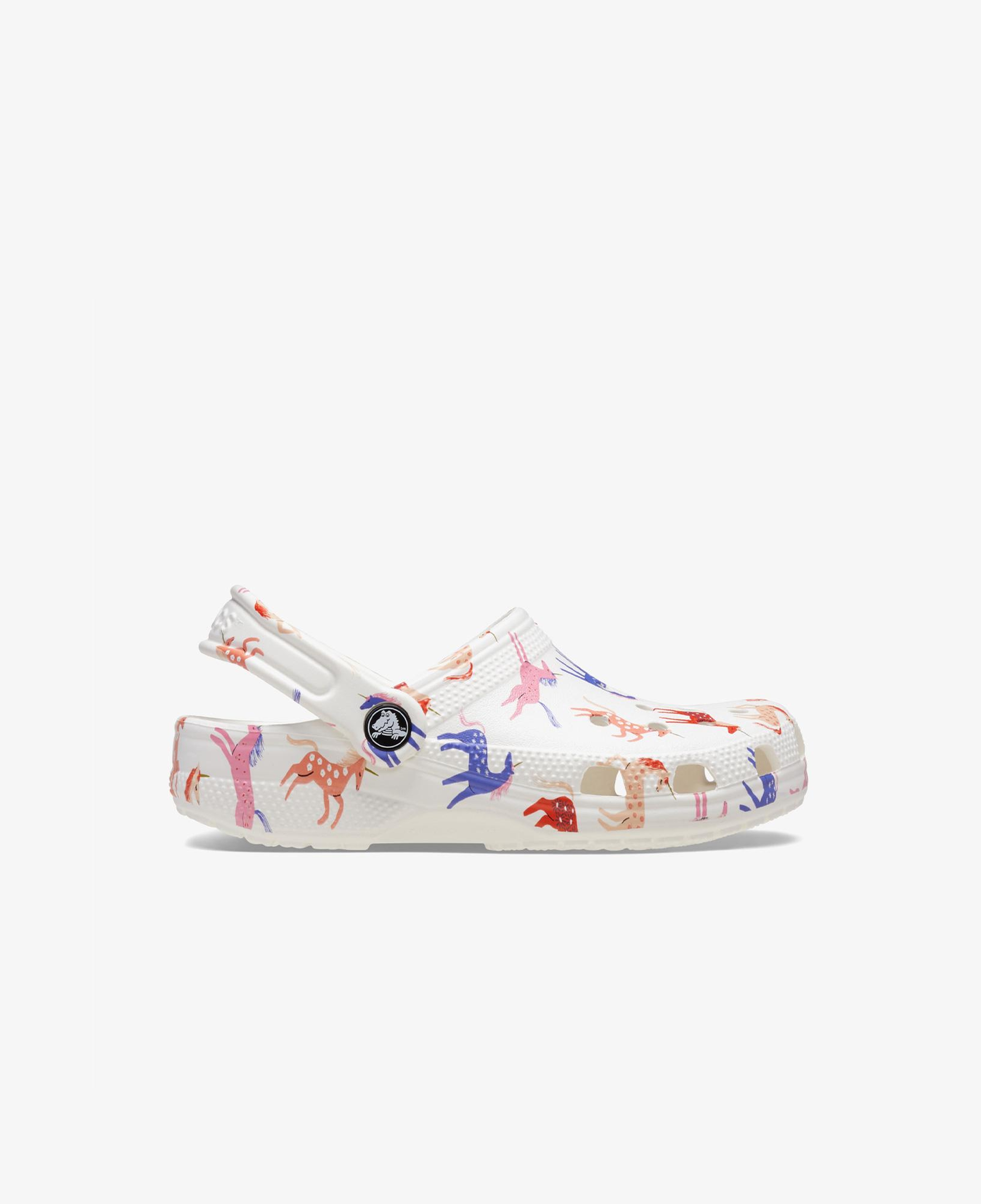 Crocs Classic Character Print K Çocuk Beyaz Terlik