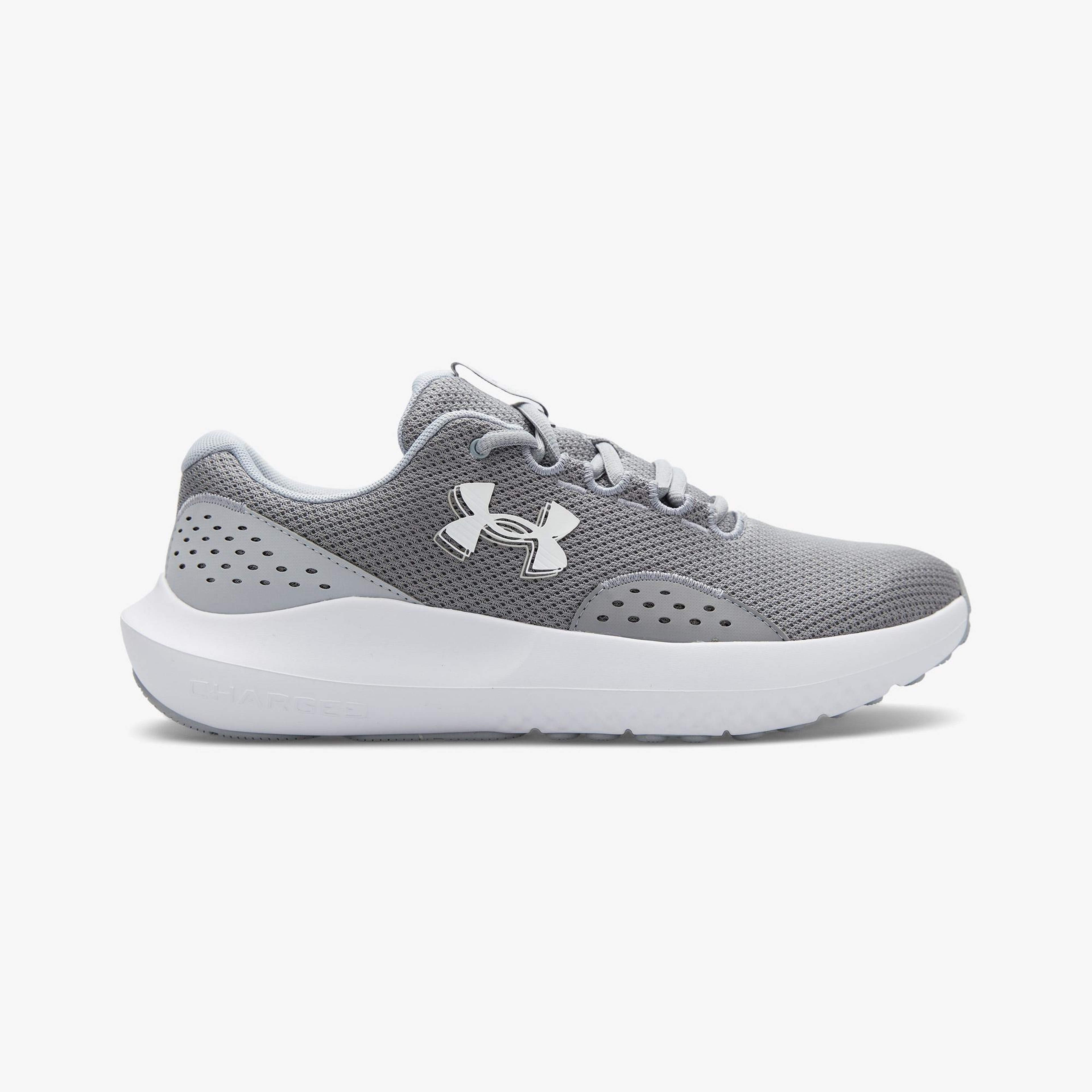 Under Armour Charged Surge 4 Erkek Gri Koşu Ayakkabısı